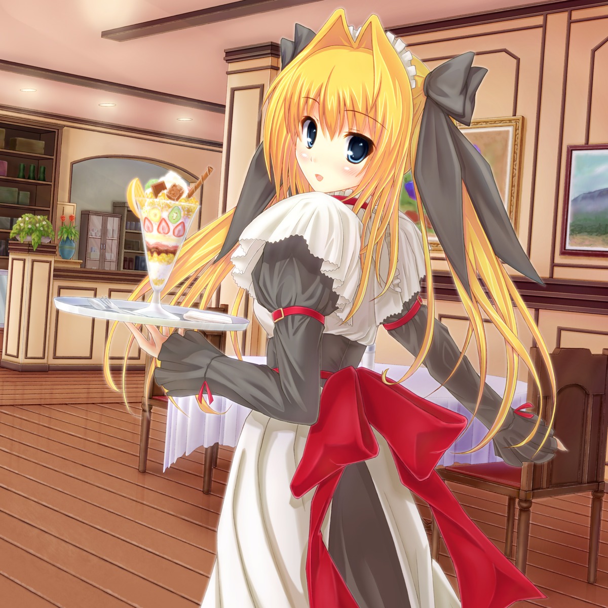 ichiroku, katori_rea, maid, parfait_chocolate_second_brew