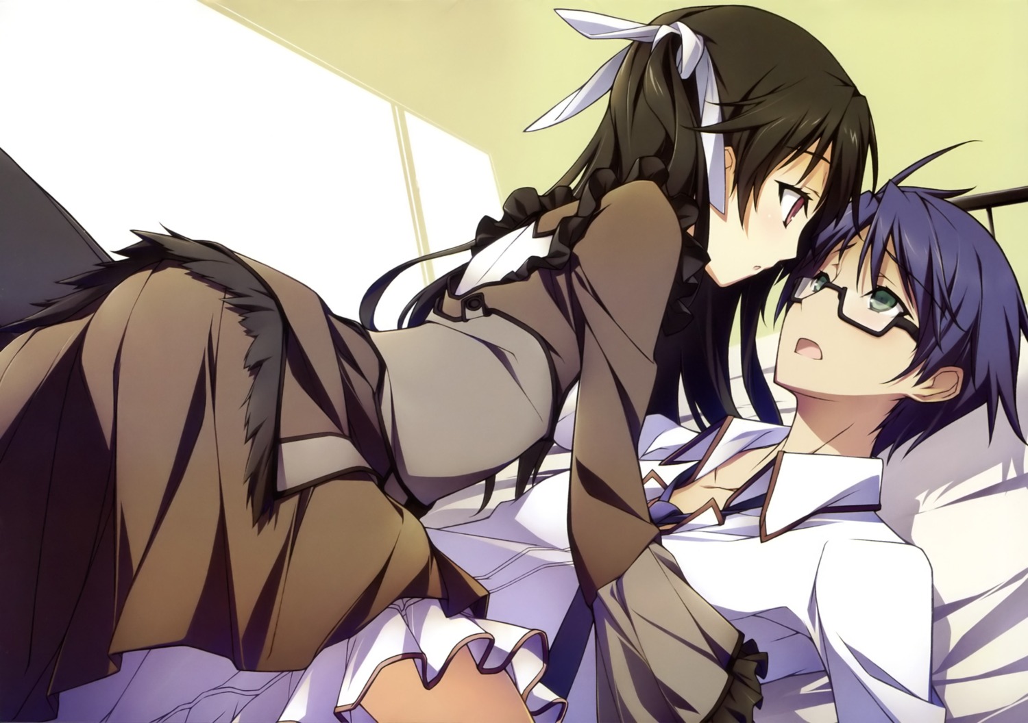 dress, gothic_lolita, kikuchi_seiji, lolita_fashion, mayo_chiki!, megane, sakamachi_kinjirou, seifuku, suzutsuki_kanade