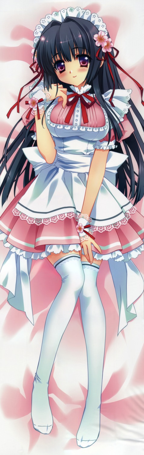 carnelian, dakimakura, dreamparty, gap, maid, thighhighs