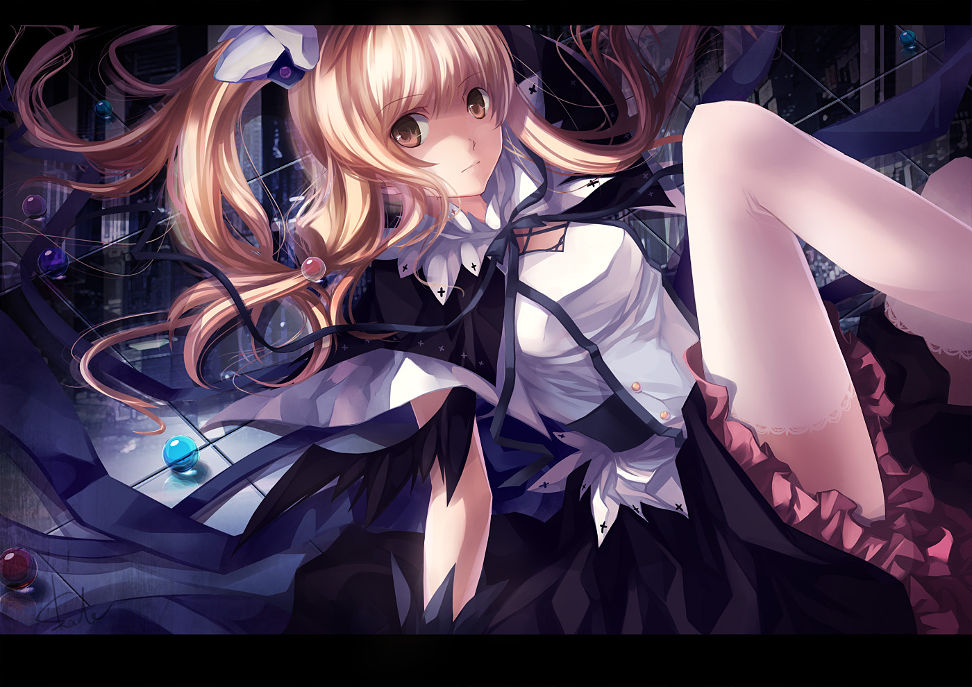 skade, thighhighs