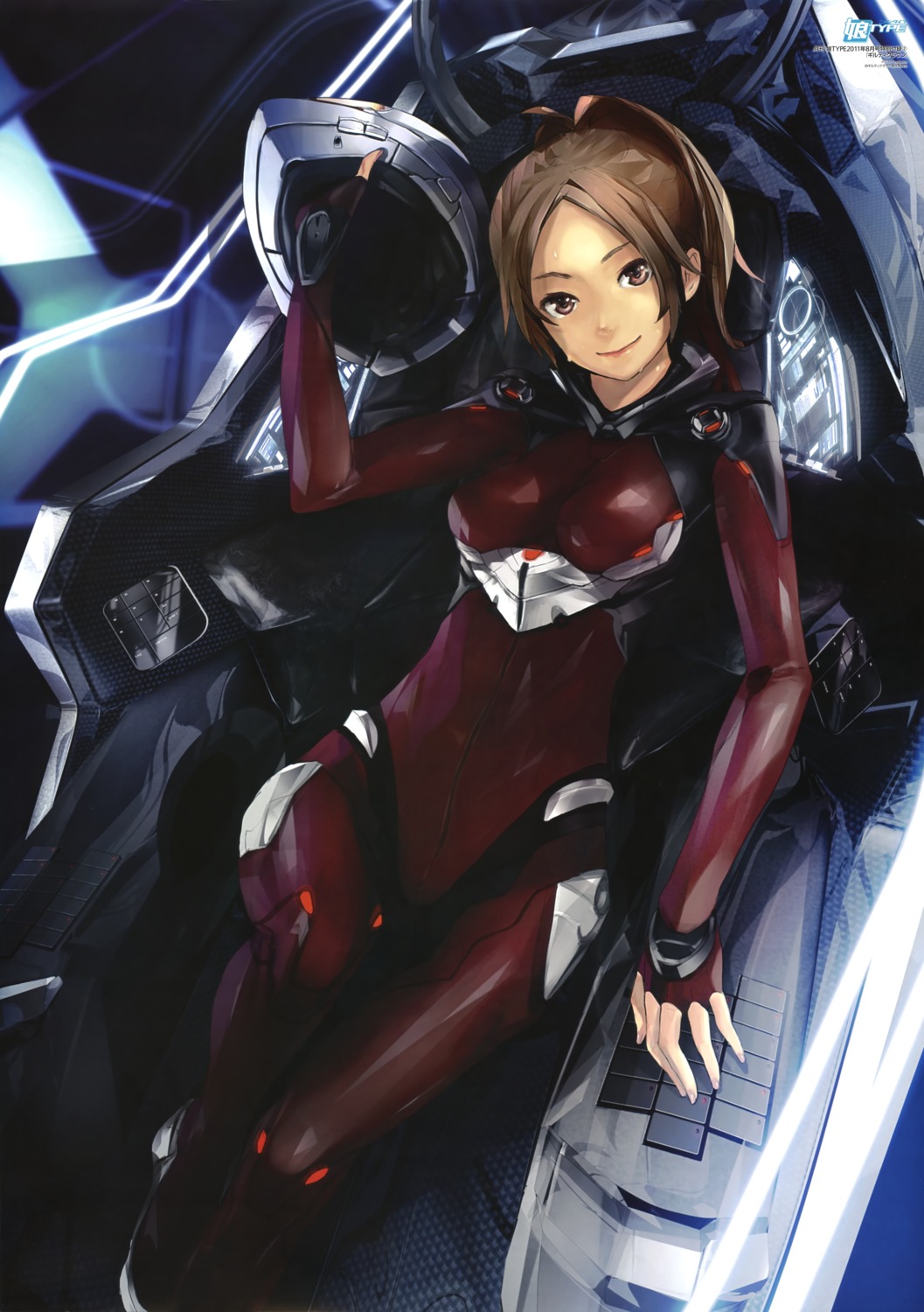 bodysuit, guilty_crown, mecha, redjuice, shinomiya_ayase
