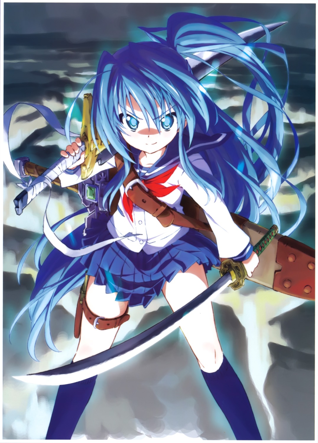 sato, seifuku, sword