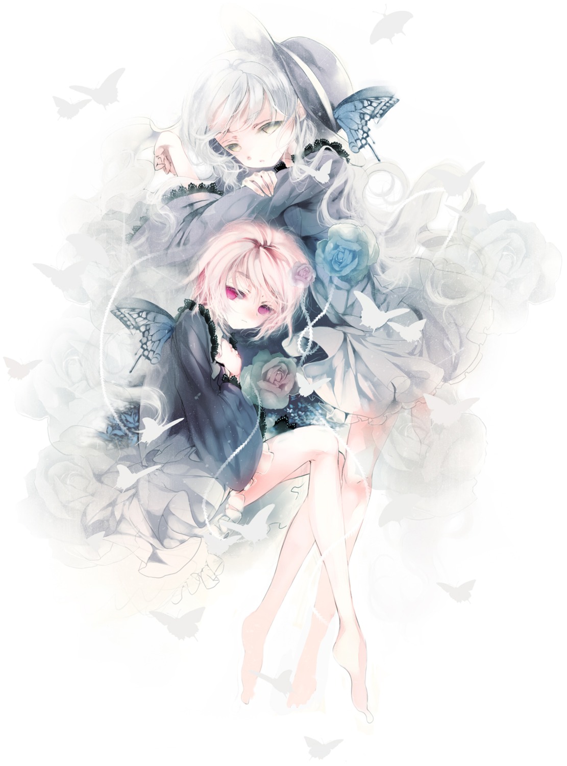 komeiji_koishi, komeiji_satori, lolita_fashion, ooki_bonta, touhou