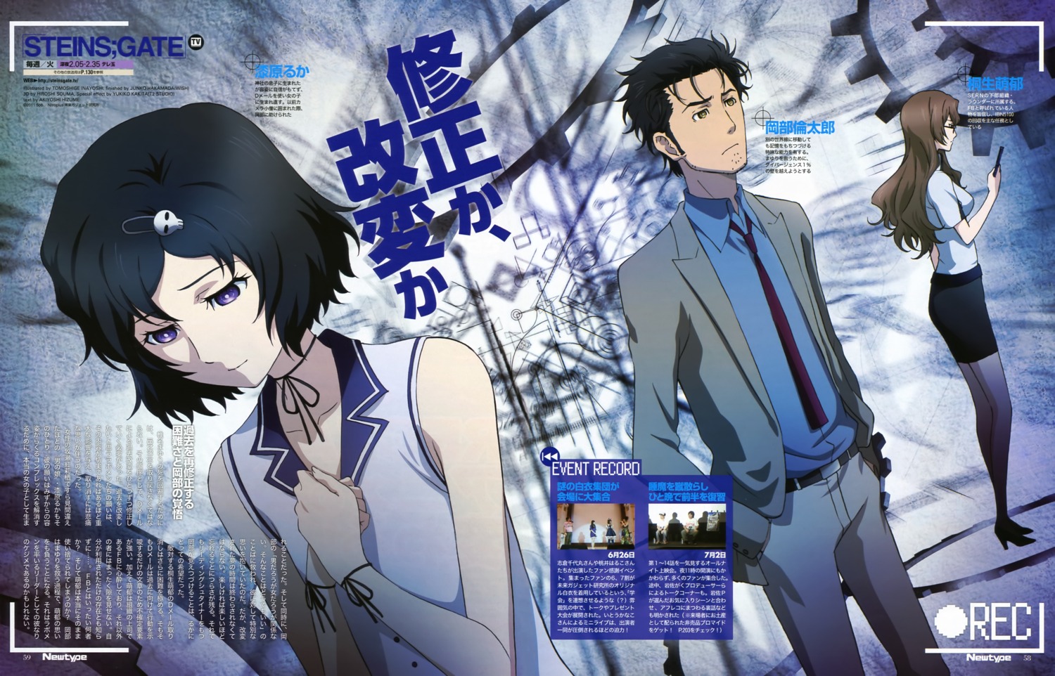 inayoshi_tomoshige, kiryu_moeka, okabe_rintarou, steins;gate, trap, urushibara_luka