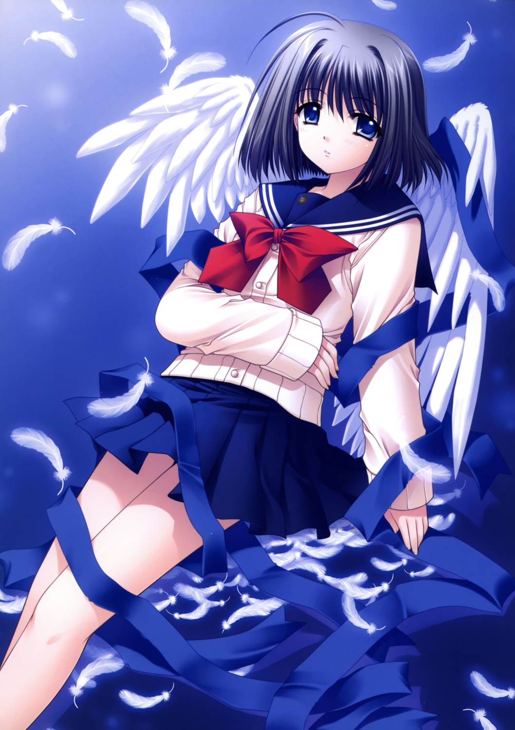 haneda_kobato, nishimata_aoi, oretachi_ni_tsubasa_wa_nai, seifuku, wings