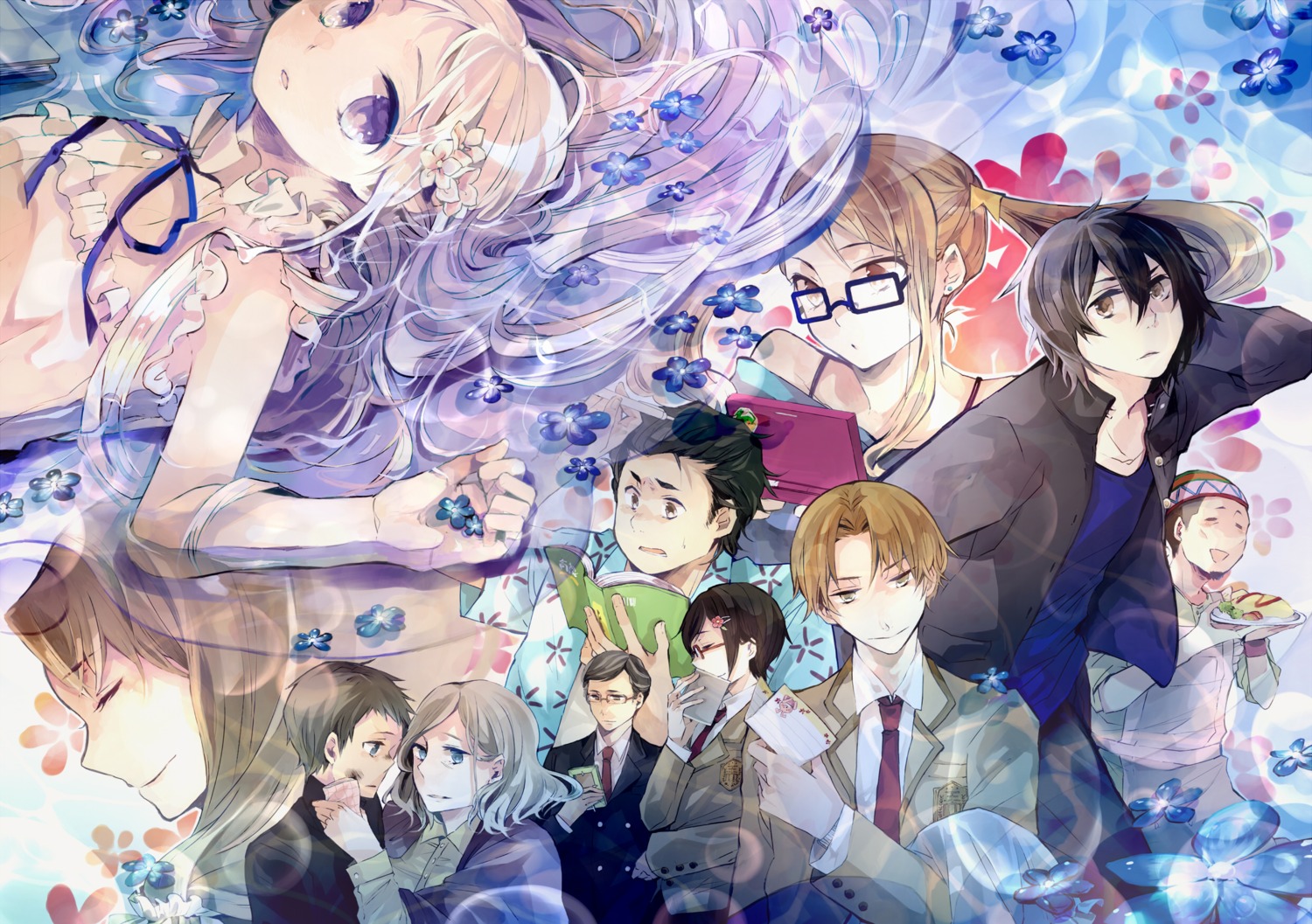 anjou_naruko, ano_hi_mita_hana_no_namae_wo_bokutachi_wa_mada_shiranai, hisakawa_tetsudou, honma_irene, honma_manabu, honma_meiko, honma_satoshi, matsuyuki_atsumu