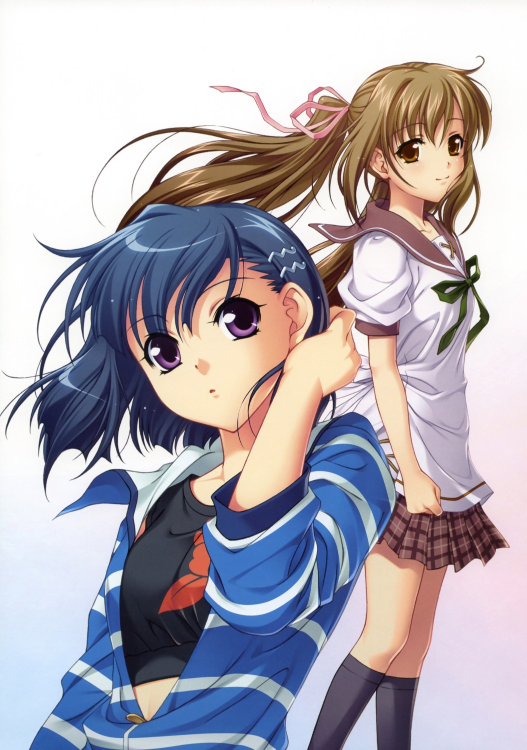 akaiito, aoi_shiro, hal, hatou_kei, osanai_shouko, seifuku, success