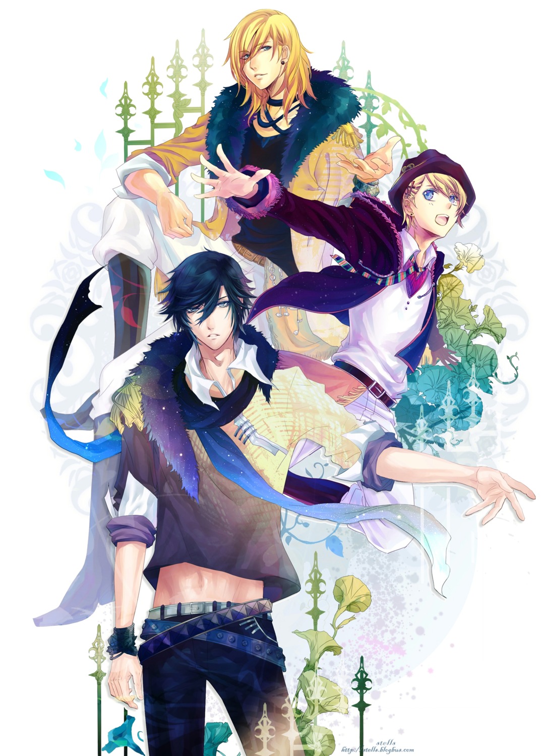 ichinose_tokiya, jinguuji_ren, kurusu_shou, male, stells, uta_no_prince_sama