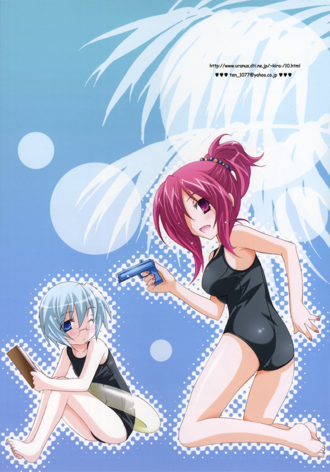kirche, megane, mochizuki_nana, school_swimsuit, swimsuits, tabitha, zero_no_tsukaima