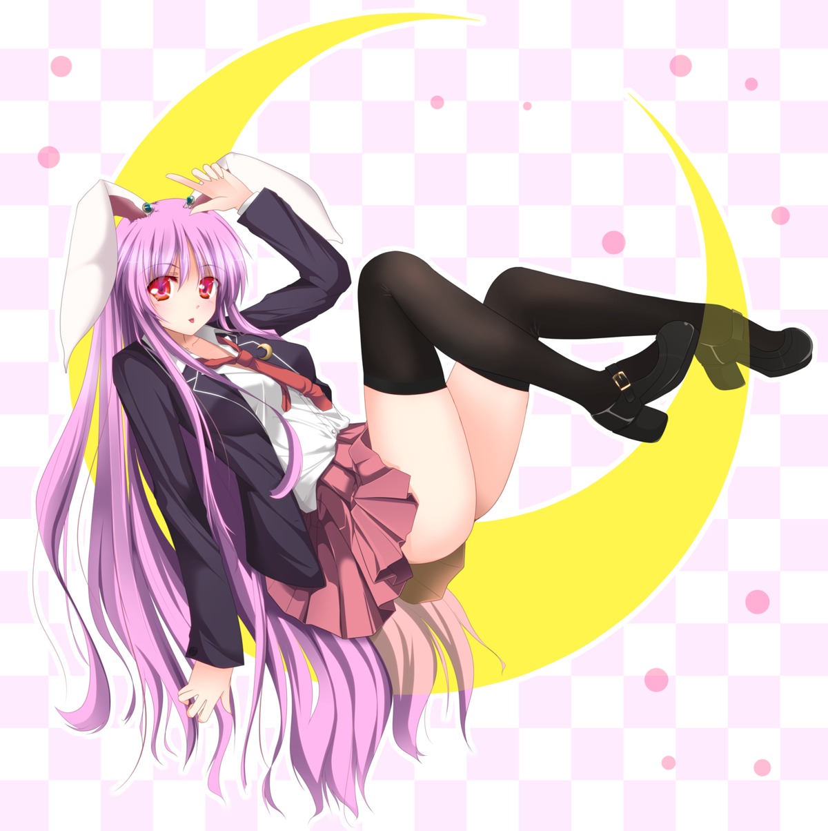 animal_ears, bunny_ears, fule, reisen_udongein_inaba, thighhighs, touhou