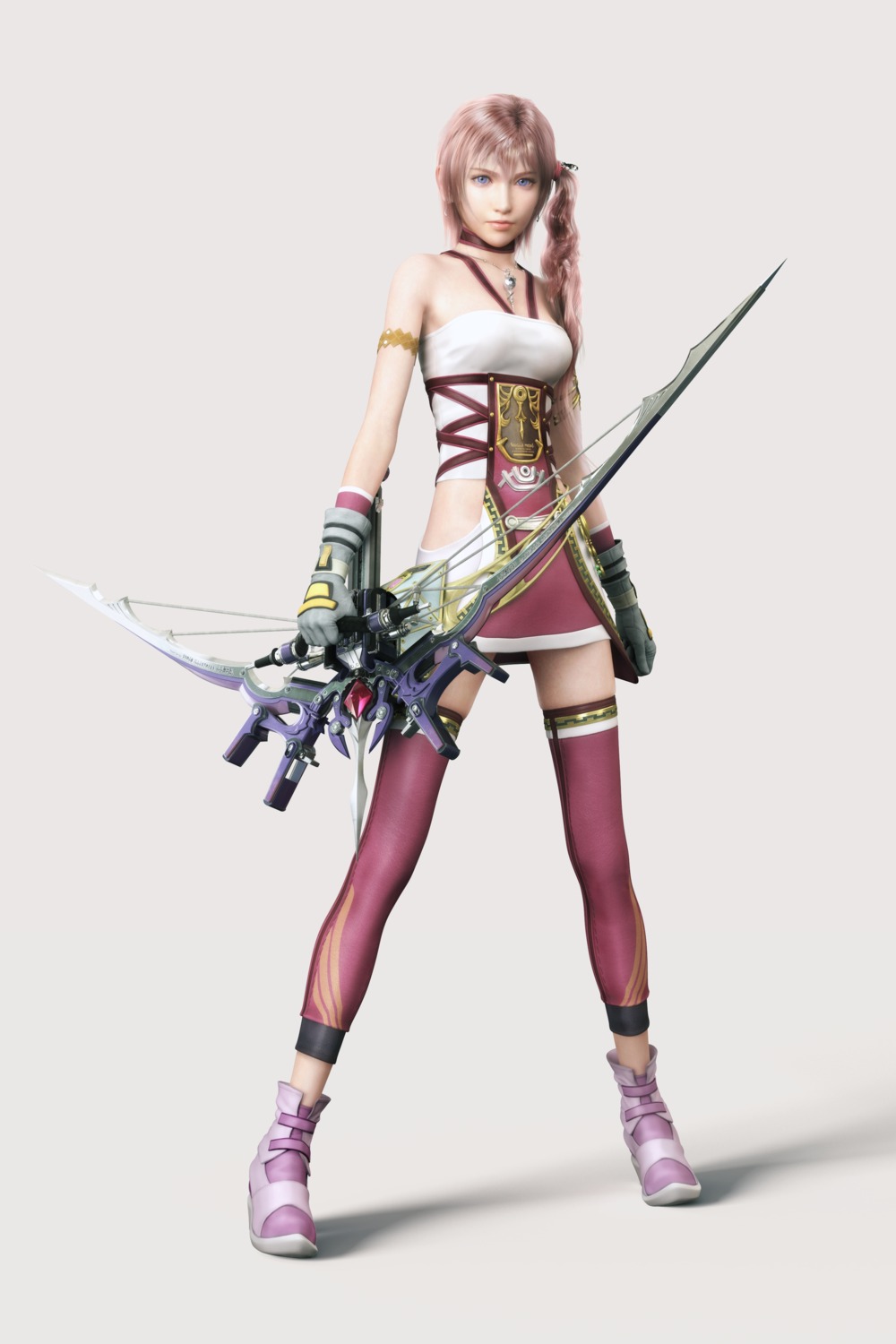 cg, dress, final_fantasy, final_fantasy_xiii, final_fantasy_xiii-2, serah_farron, square_enix, thighhighs