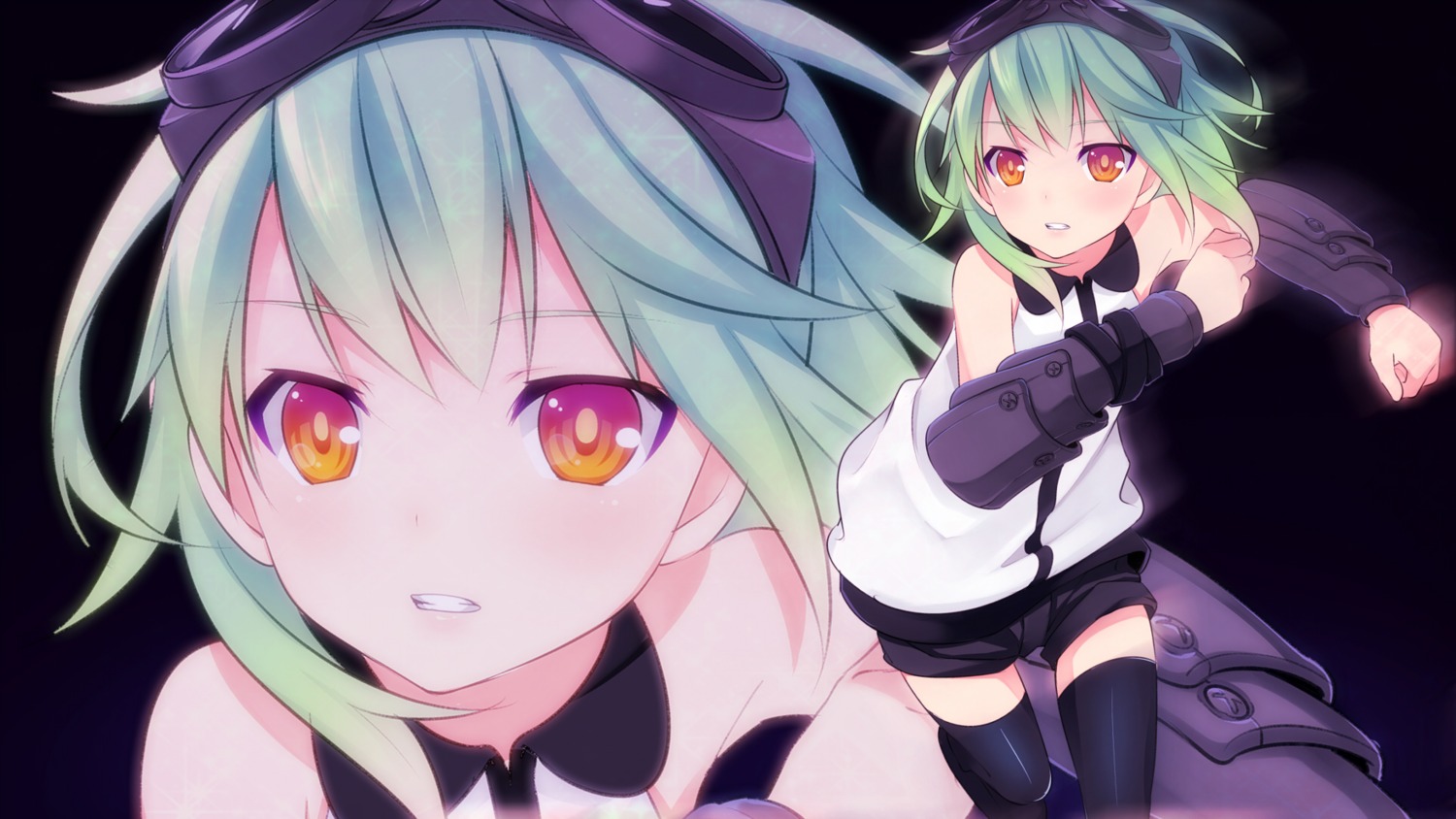 gumi, sama, thighhighs, vocaloid, wallpaper