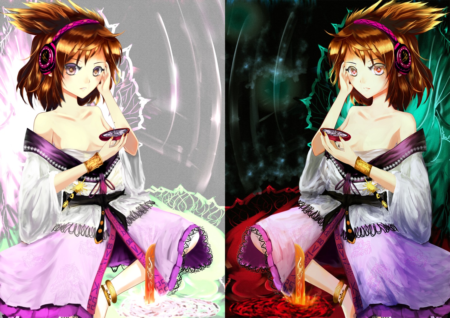 headphones, helrouis, touhou, toyosatomimi_no_miko