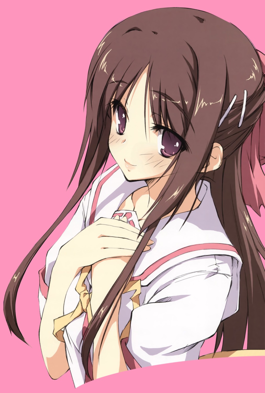 ama_ane, kikurage, scanning_resolution, seifuku, yashima_otome