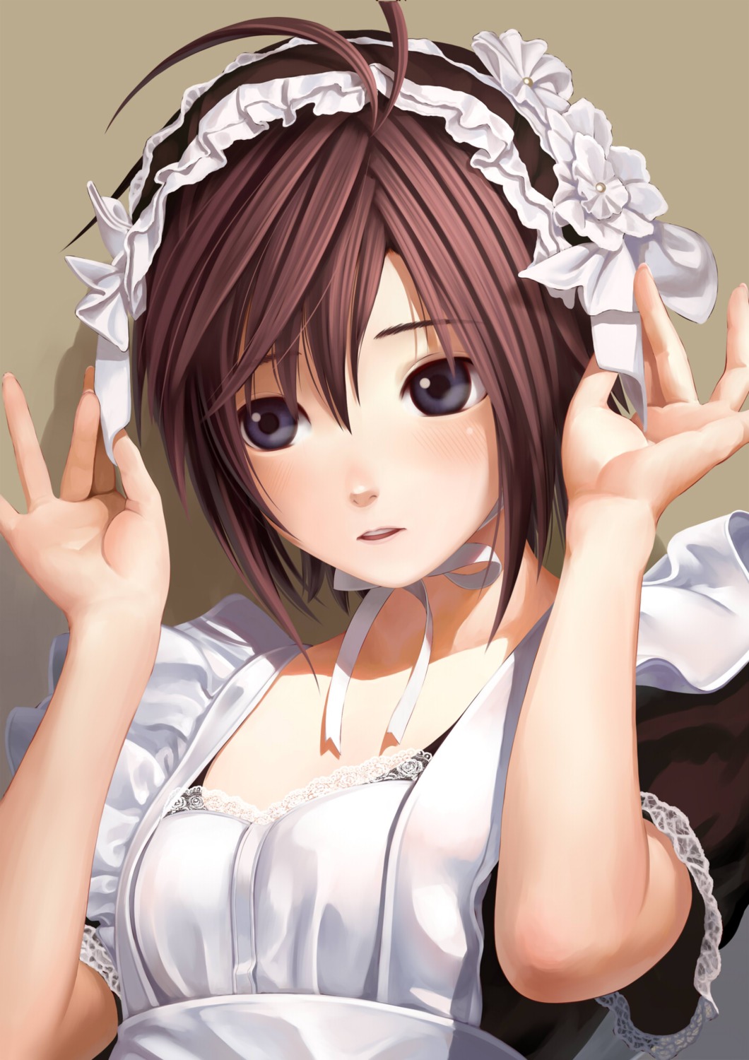 kikuchi_makoto, maid, nekopuchi, the_idolm@ster, the_idolm@ster_2