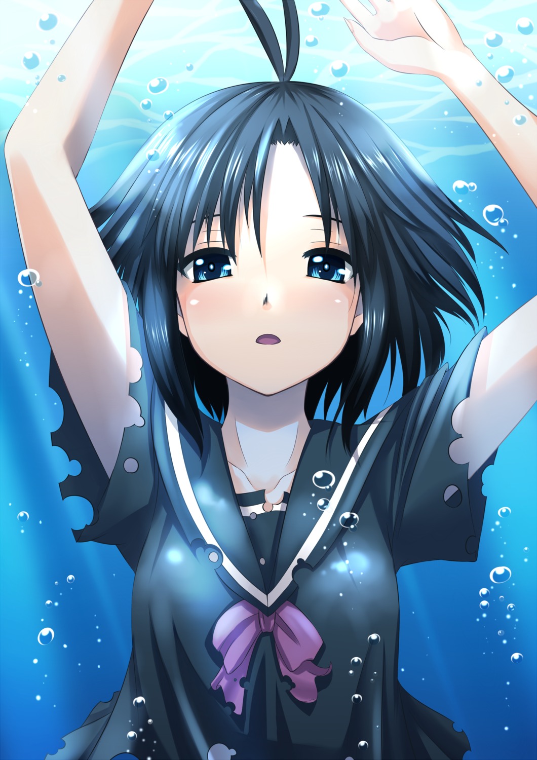 kikuchi_makoto, seifuku, the_idolm@ster, the_idolm@ster_2, tog, torn_clothes, wet_clothes