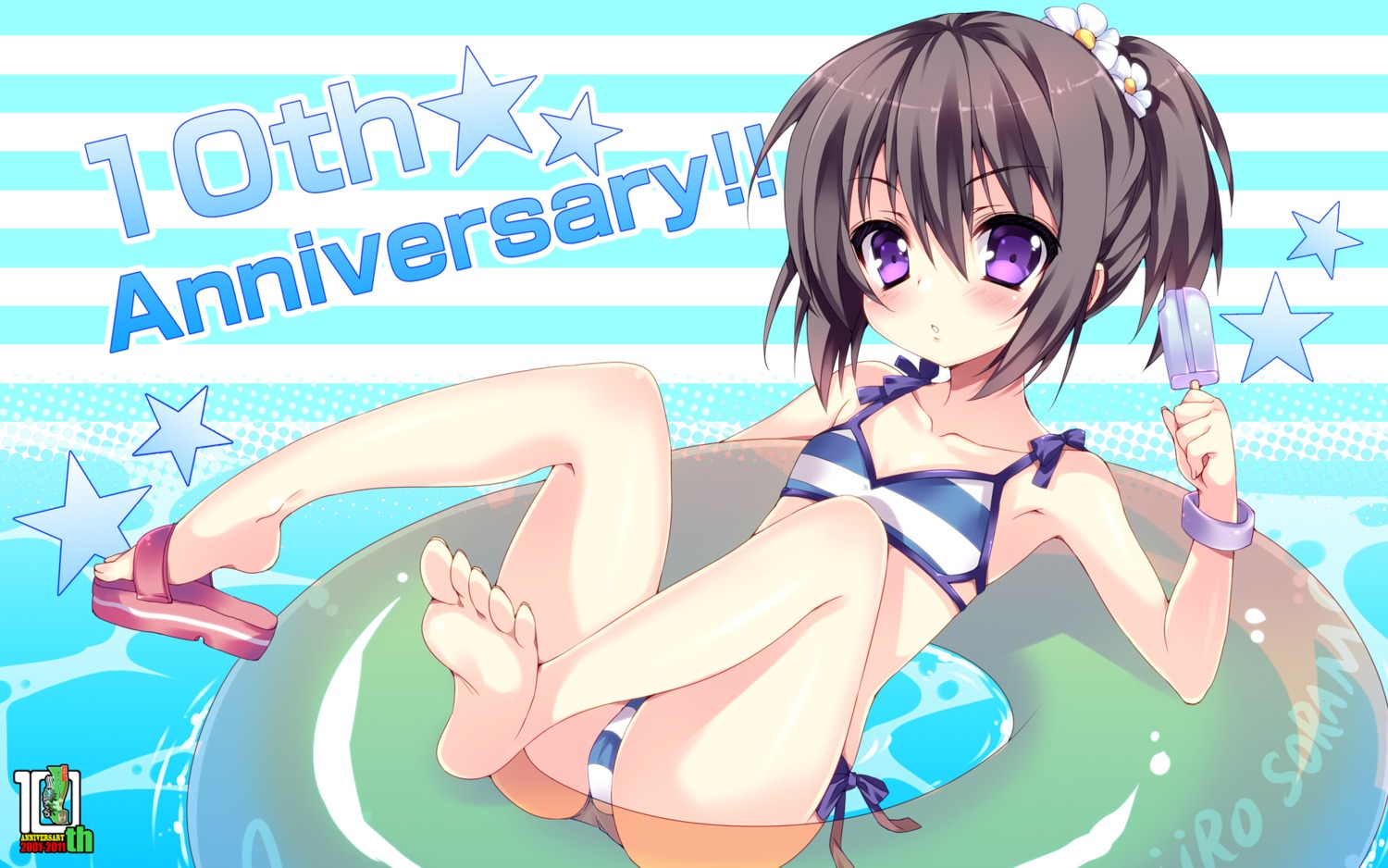 anapom, bikini, itou_mikoto, koiiro_soramoyou, studio_ryokucha, swimsuits, wallpaper