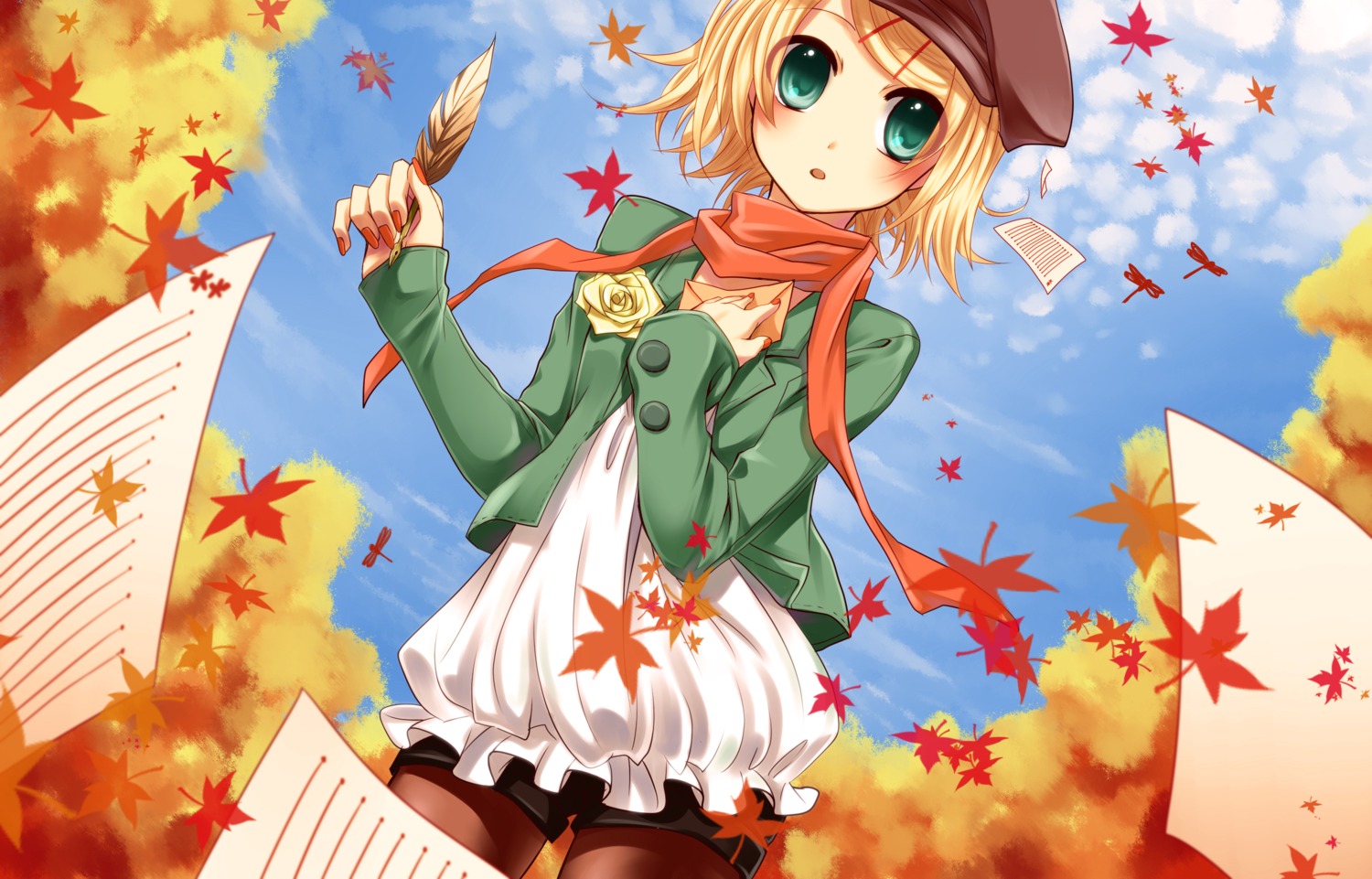 kagamine_rin, pantyhose, vocaloid, yayoi