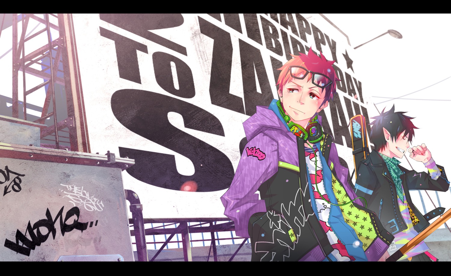 ao_no_exorcist, monq, okumura_rin, shima_renzou