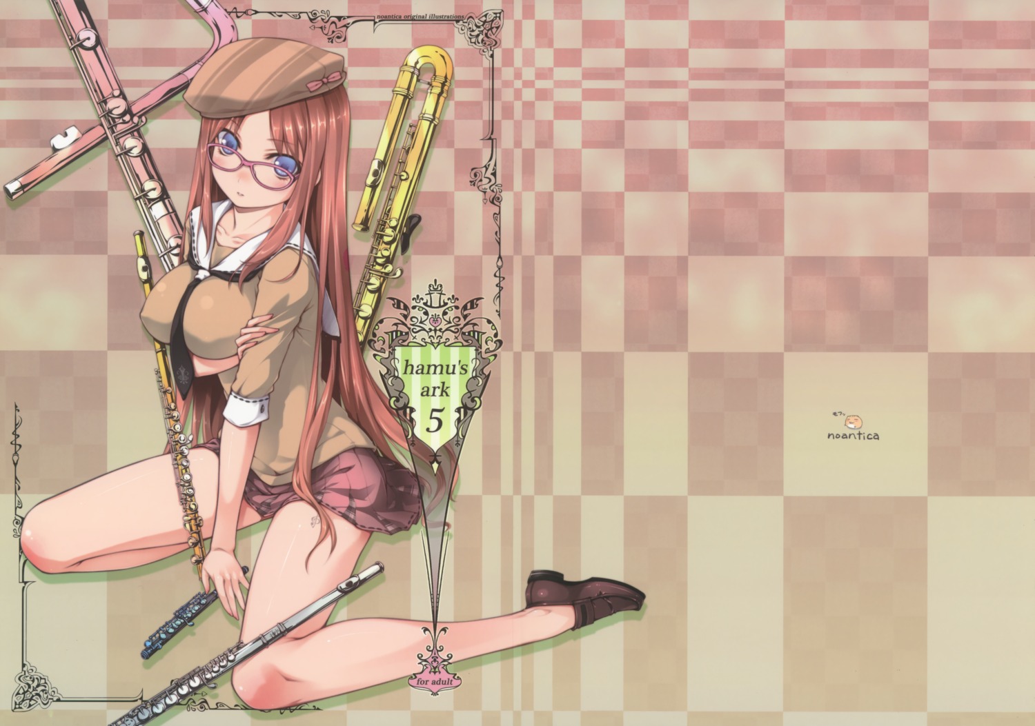 breast_hold, megane, noantica, ooji, seifuku