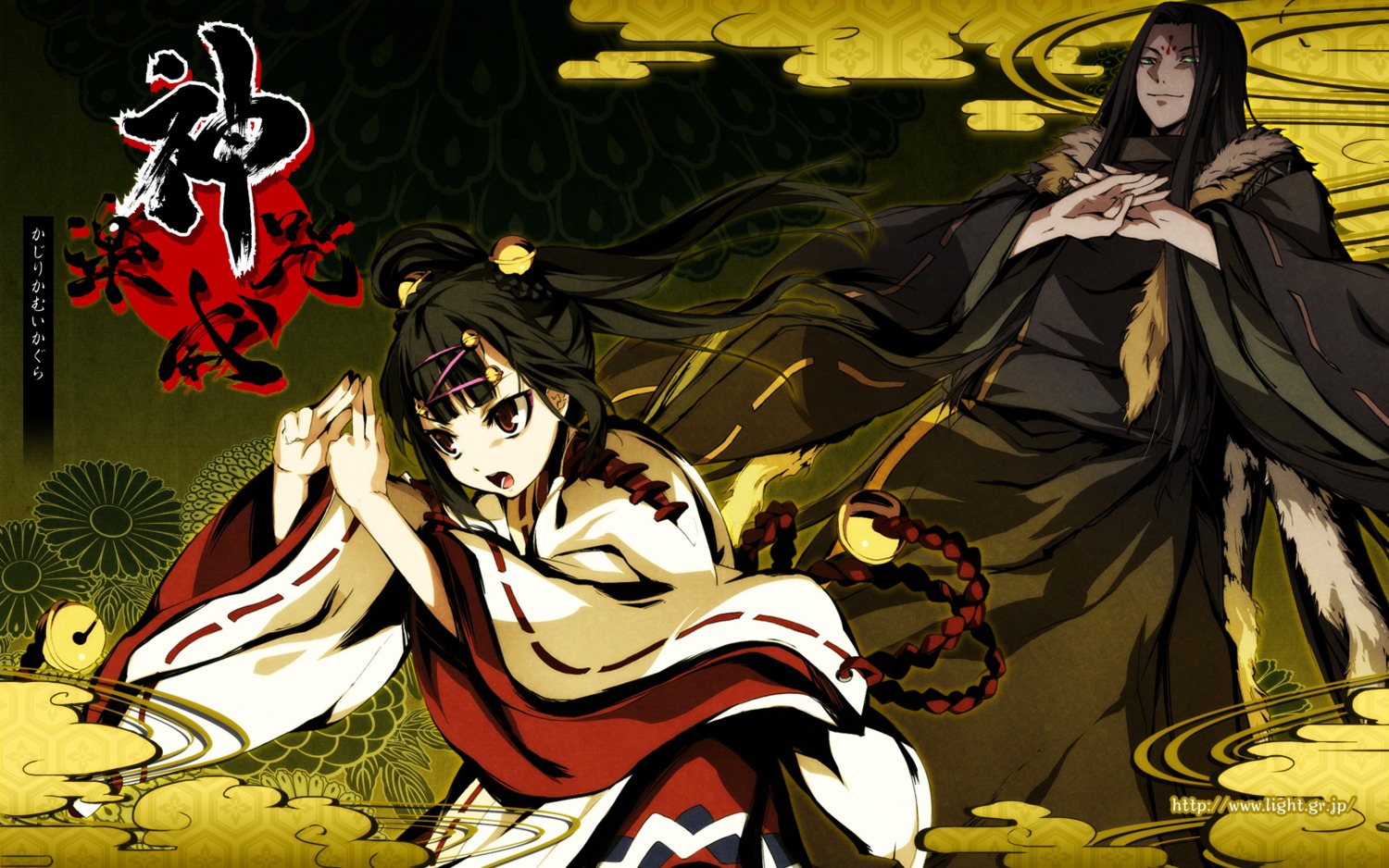 g_yuusuke, kajiri_kamui_kagura, light, madara_yakou, mikado_ryuusui, wallpaper