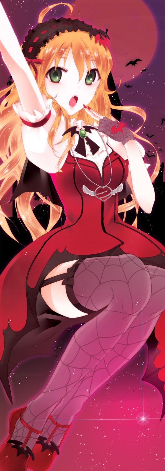 dress, hoshii_miki, joypyonn, stockings, the_idolm@ster, thighhighs