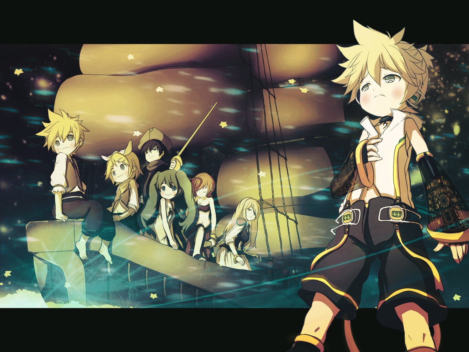 hatsune_miku, itaru, kagamine_len, kagamine_rin, kaito, len_append, megurine_luka, meiko, vocaloid