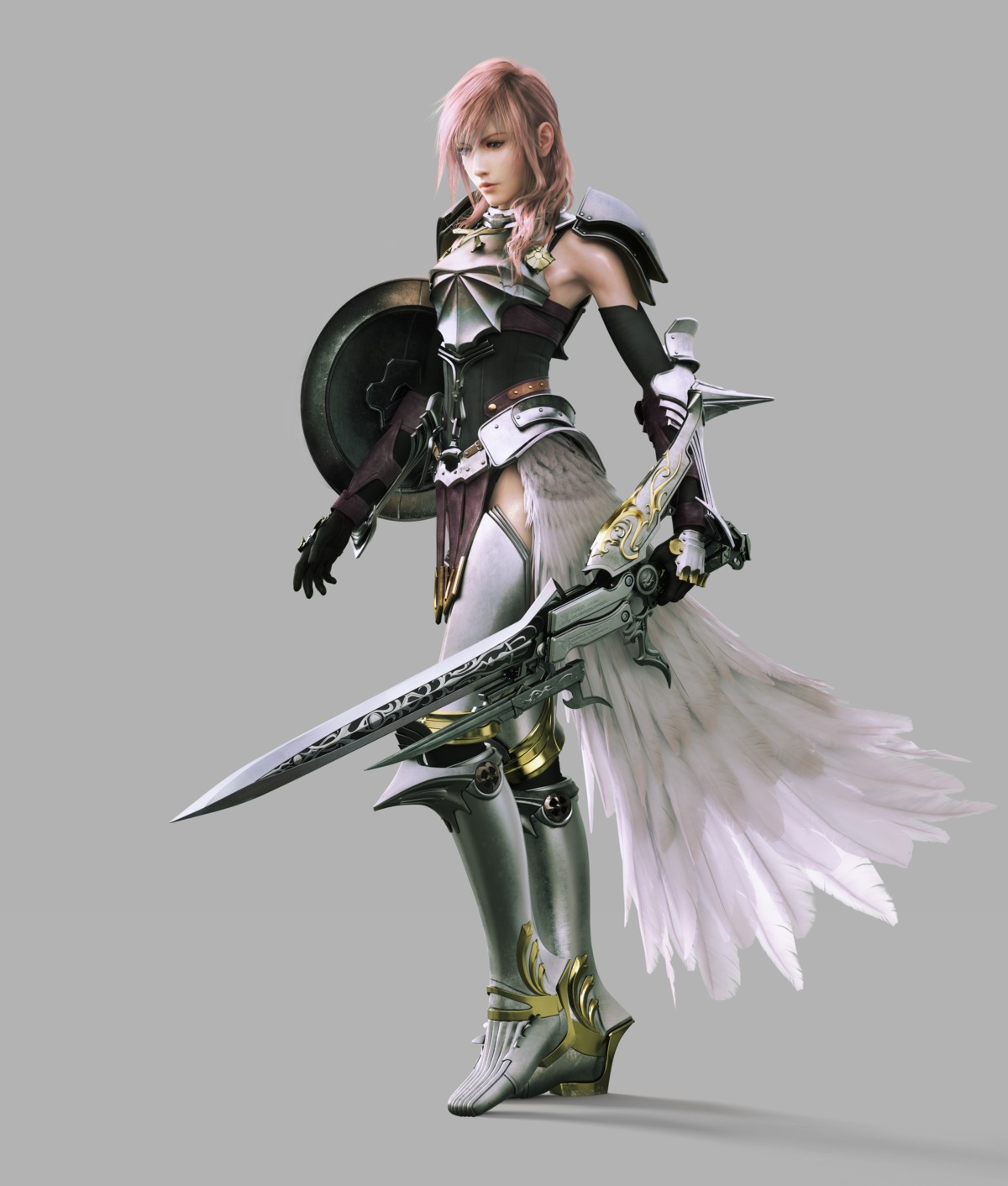 armor, cg, final_fantasy, final_fantasy_xiii, final_fantasy_xiii-2, lightning, square_enix, sword