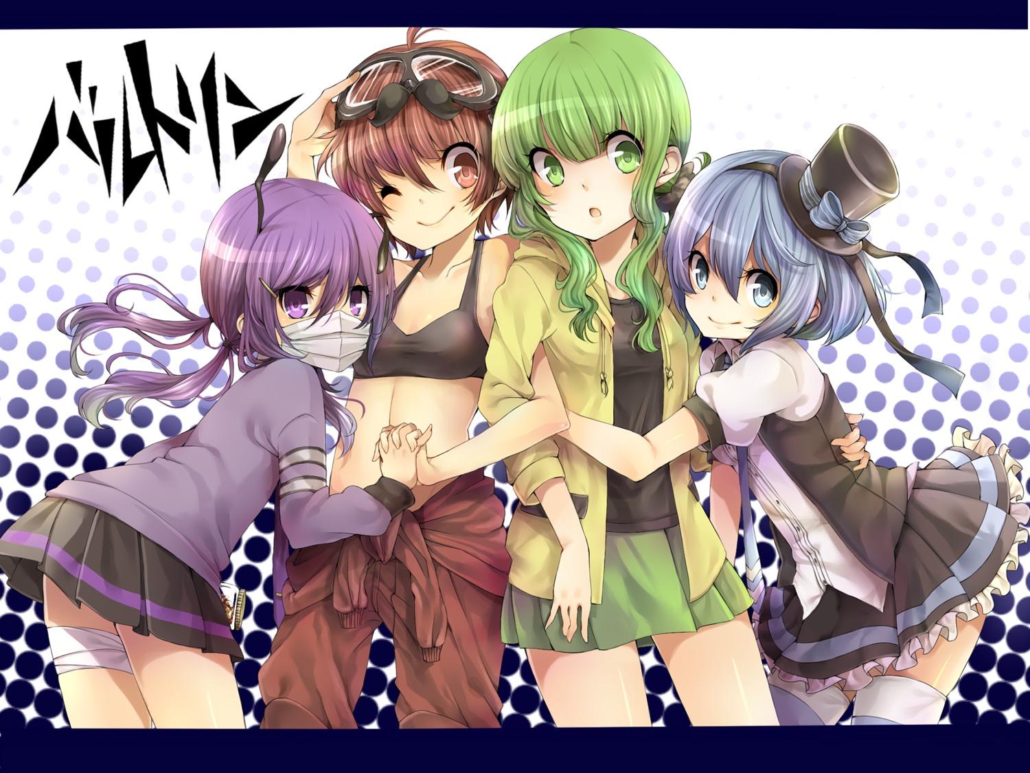 blue_(rbb), dress, rainy_(rbb), rainybluebell, rojiko, thighhighs