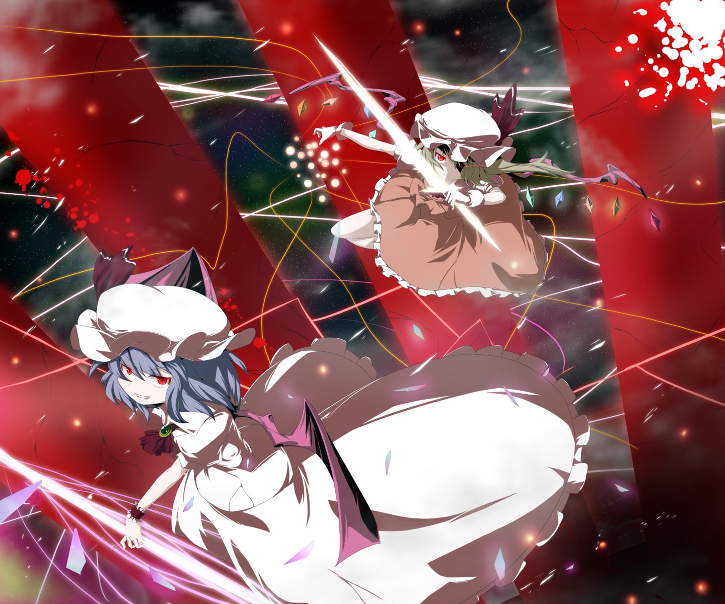 daikangun, flandre_scarlet, remilia_scarlet, touhou
