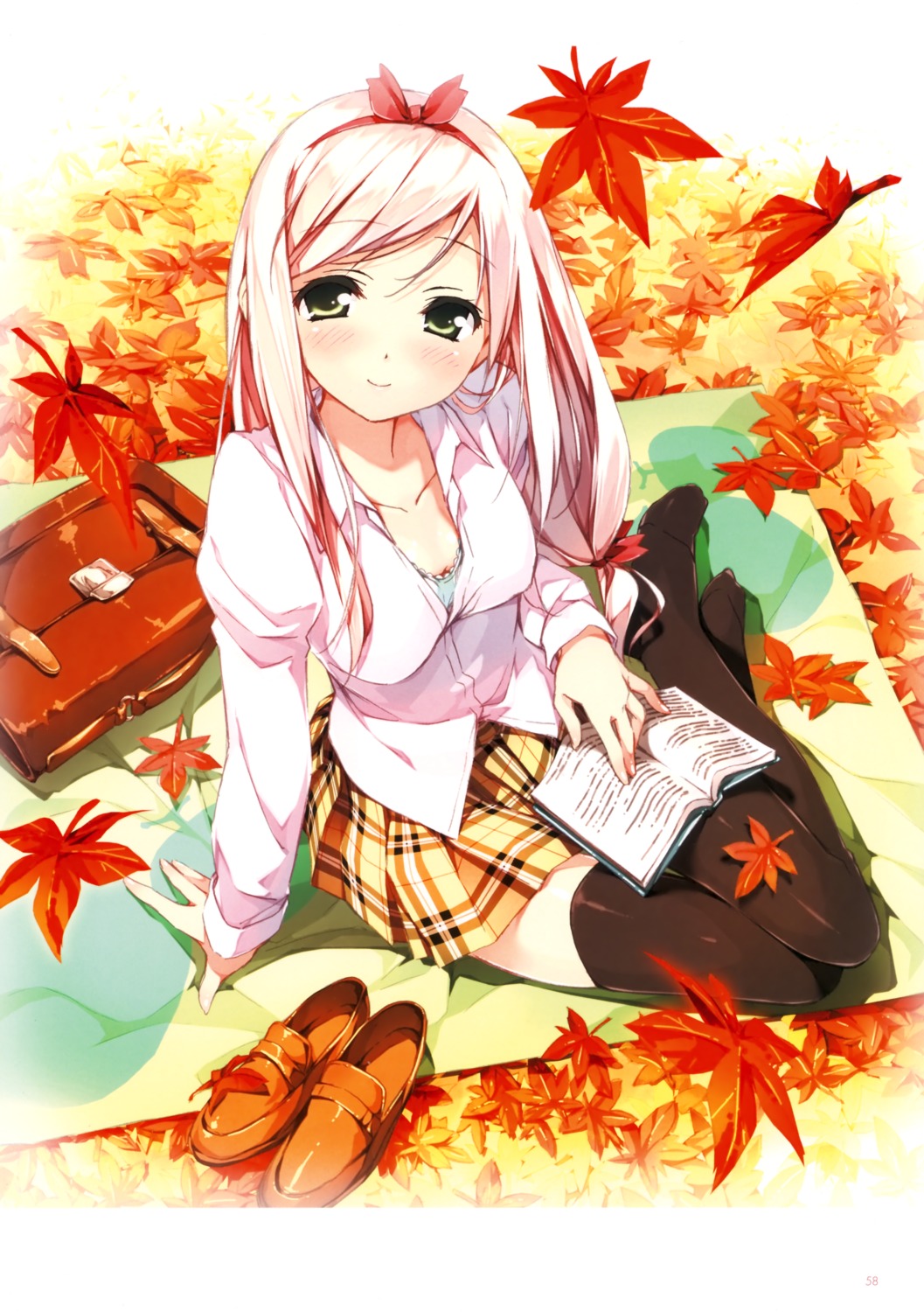 kantoku, kugiri_cornelia, seifuku, shinkyoku_soukai_polyphonica, shinkyoku_soukai_polyphonica_aphonic_songbird, thighhighs