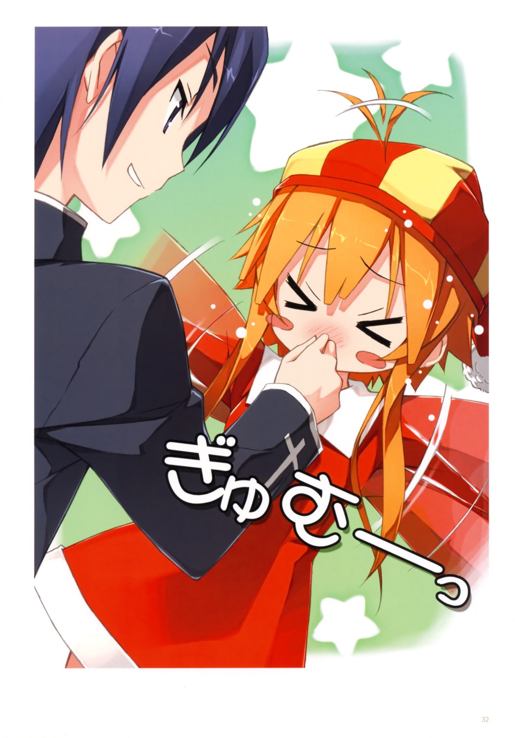 chibi, dress, kantoku, kogamura_uril, mitaoka_ragnus, shinkyoku_soukai_polyphonica, shinkyoku_soukai_polyphonica_aphonic_songbird