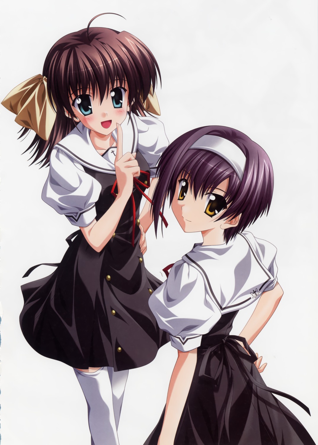 ef_~a_fairytale_of_the_two~, miyamura_miyako, nanao_naru, seifuku, shindou_kei, thighhighs