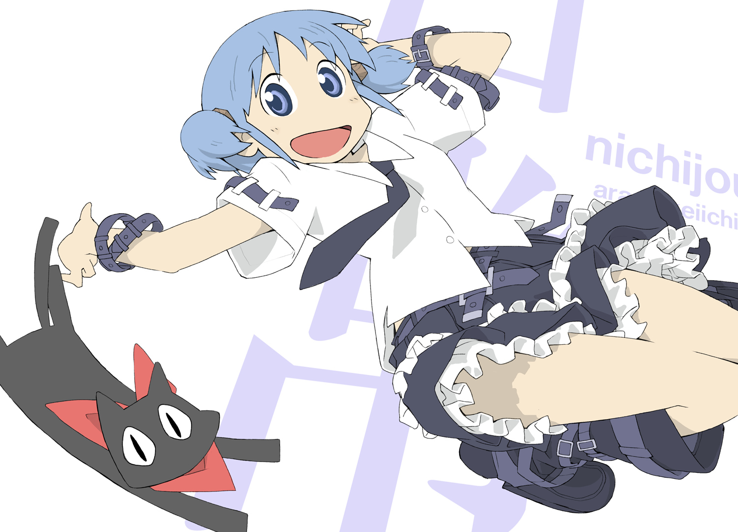 masariro, naganohara_mio, nichijou, sakamoto