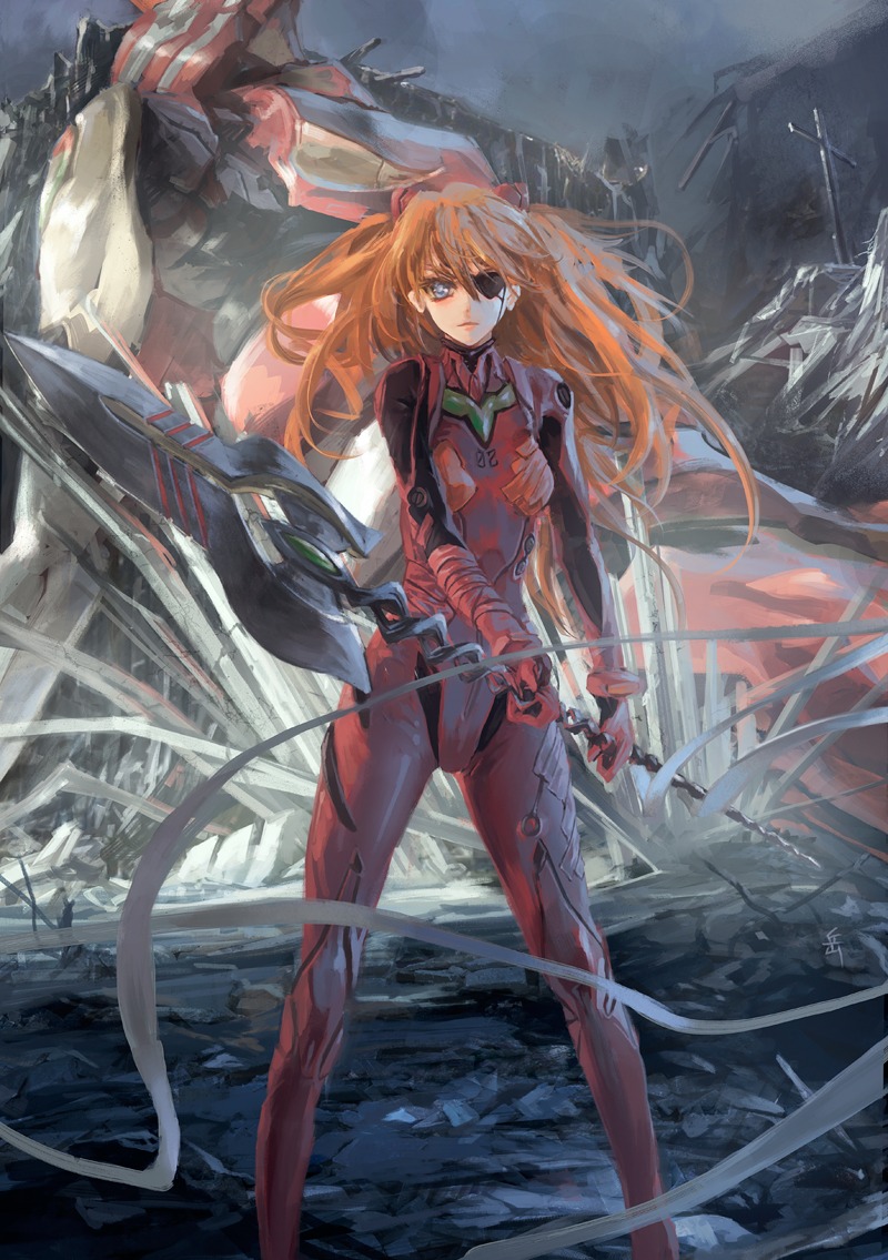 archlich, bodysuit, eyepatch, neon_genesis_evangelion, souryuu_asuka_langley