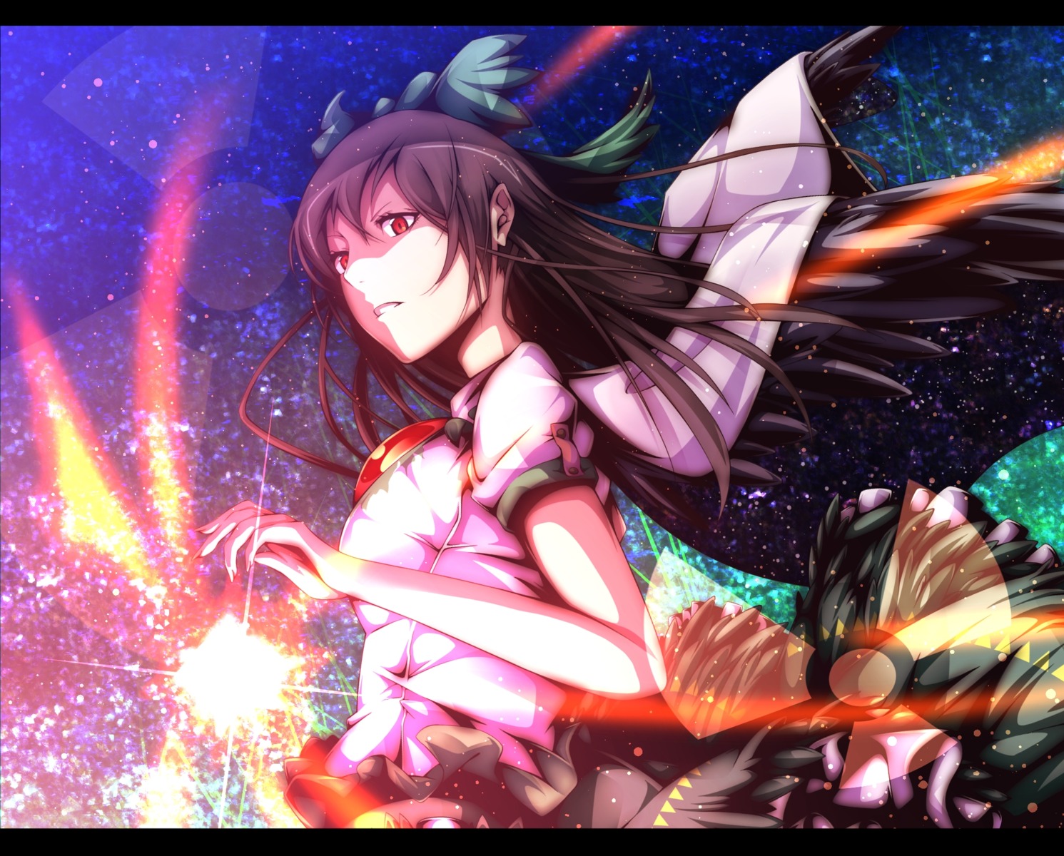 mizuki_(ekakichan), reiuji_utsuho, touhou