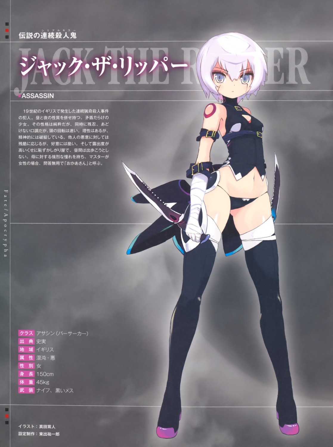 fate/apocrypha, fate/stay_night, jack_the_ripper, sanada_taketo, thighhighs, type-moon