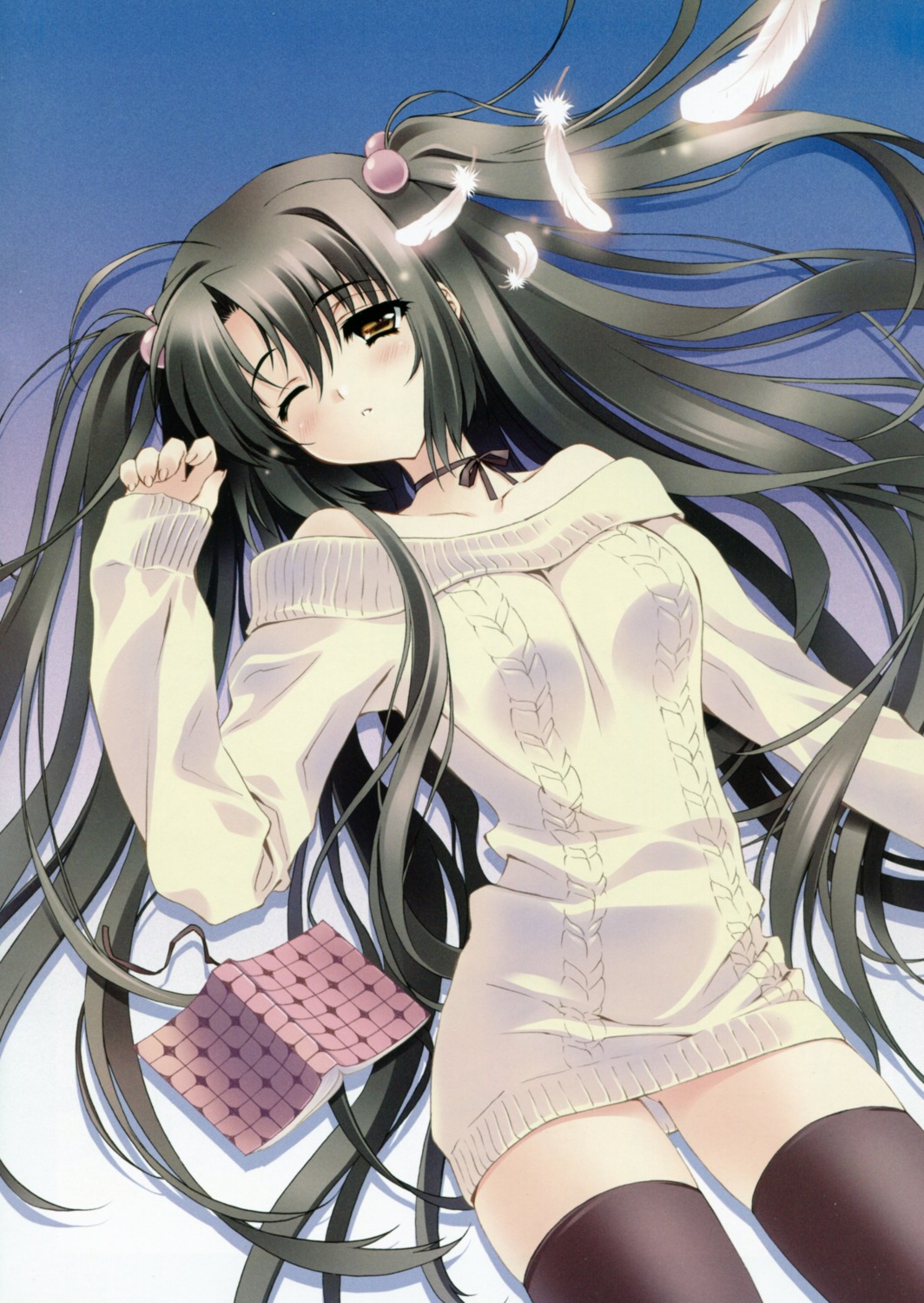 carnelian, oretachi_ni_tsubasa_wa_nai, scanning_resolution, thighhighs, watarai_asuka