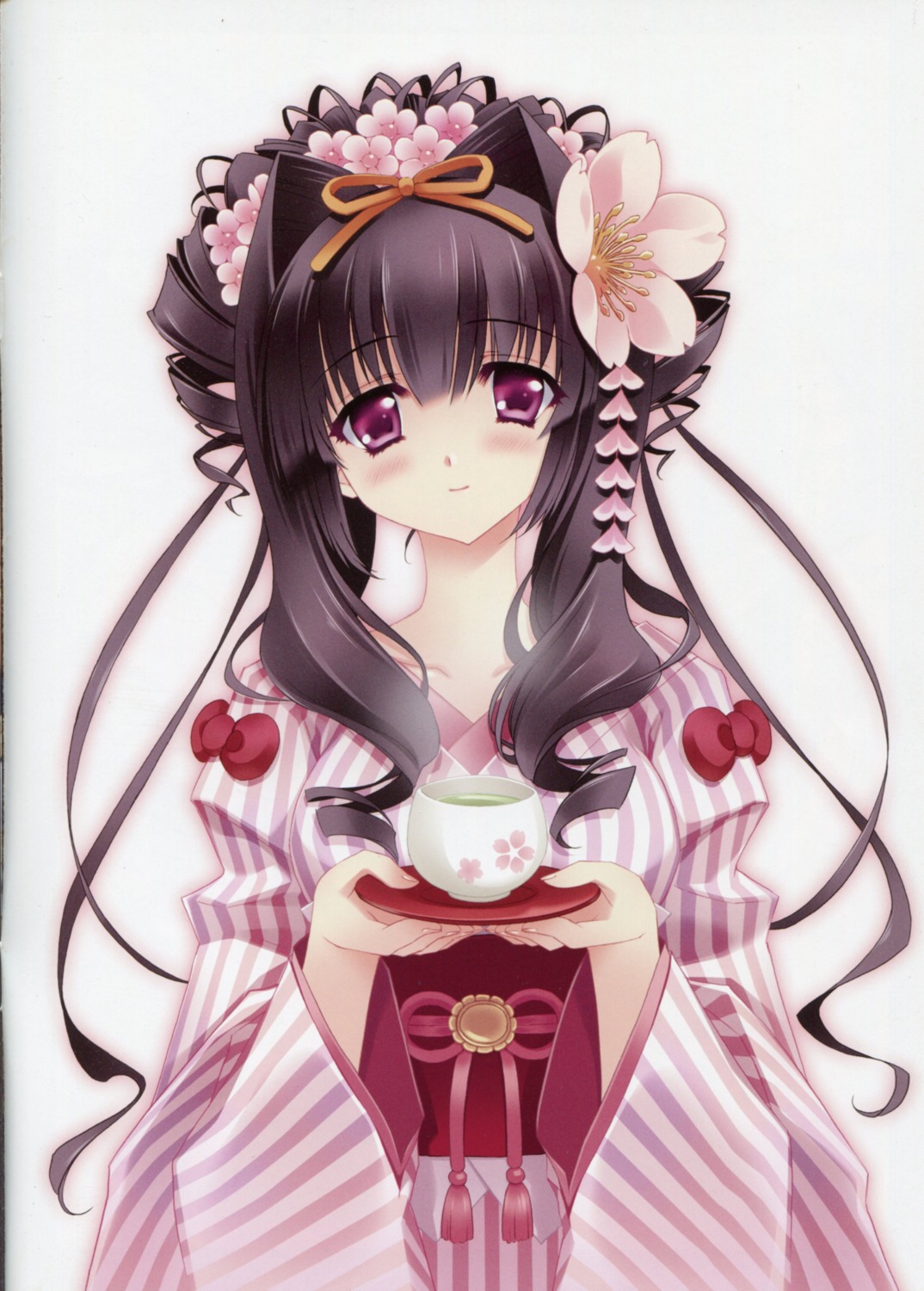 binding_discoloration, carnelian, cropme, hello_kitty, japanese_clothes, miyabi_sakuya, scanning_resolution