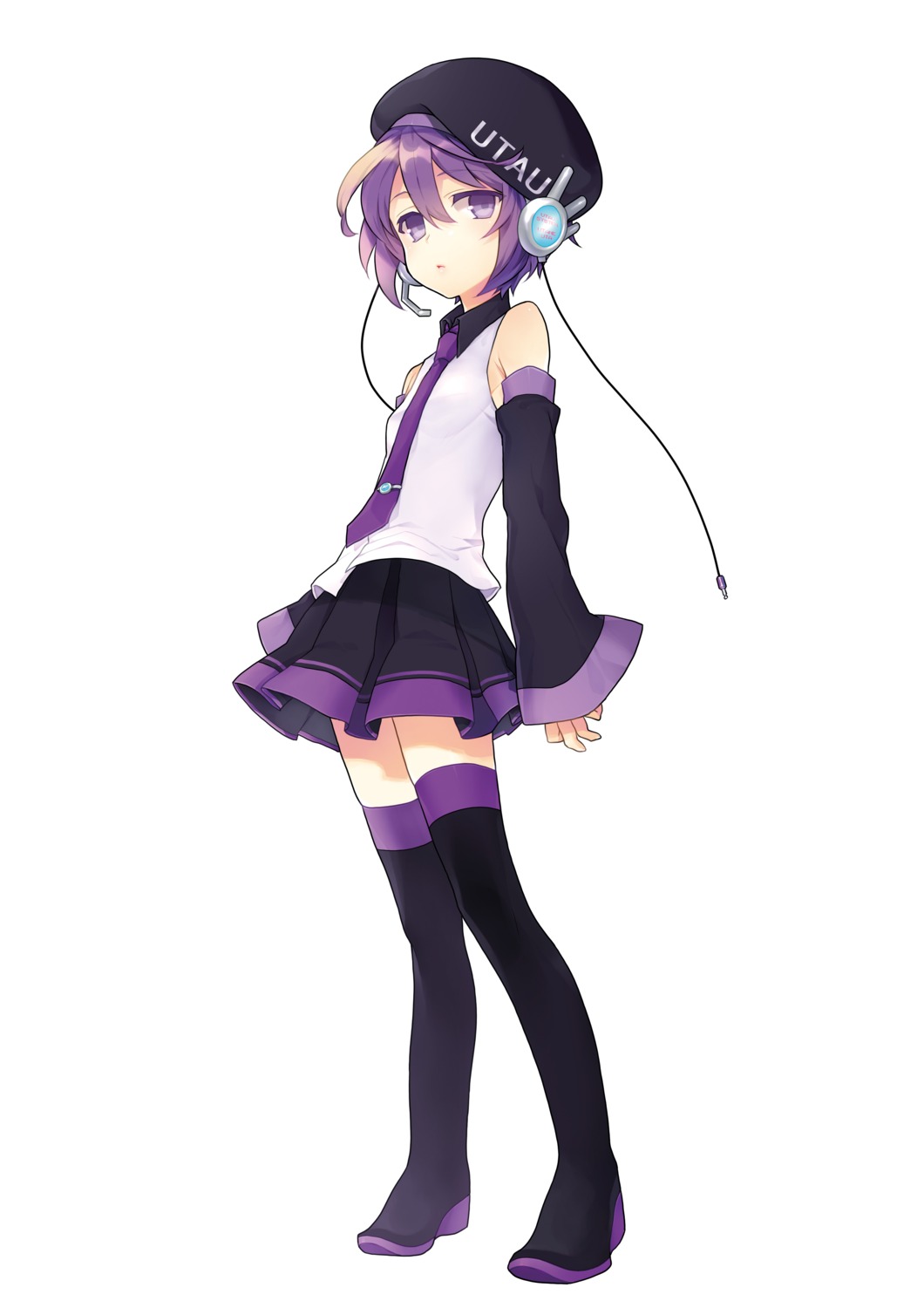 defoko, headphones, renta, thighhighs, utau