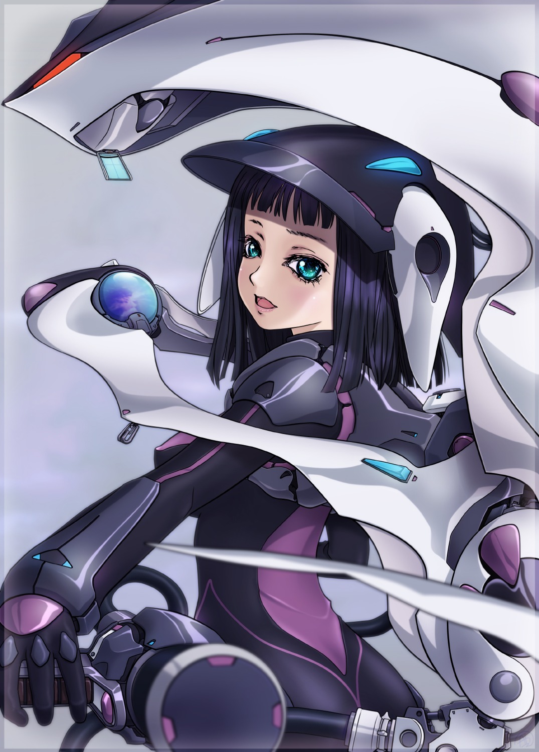 ah-negitorow, bodysuit, mecha_musume