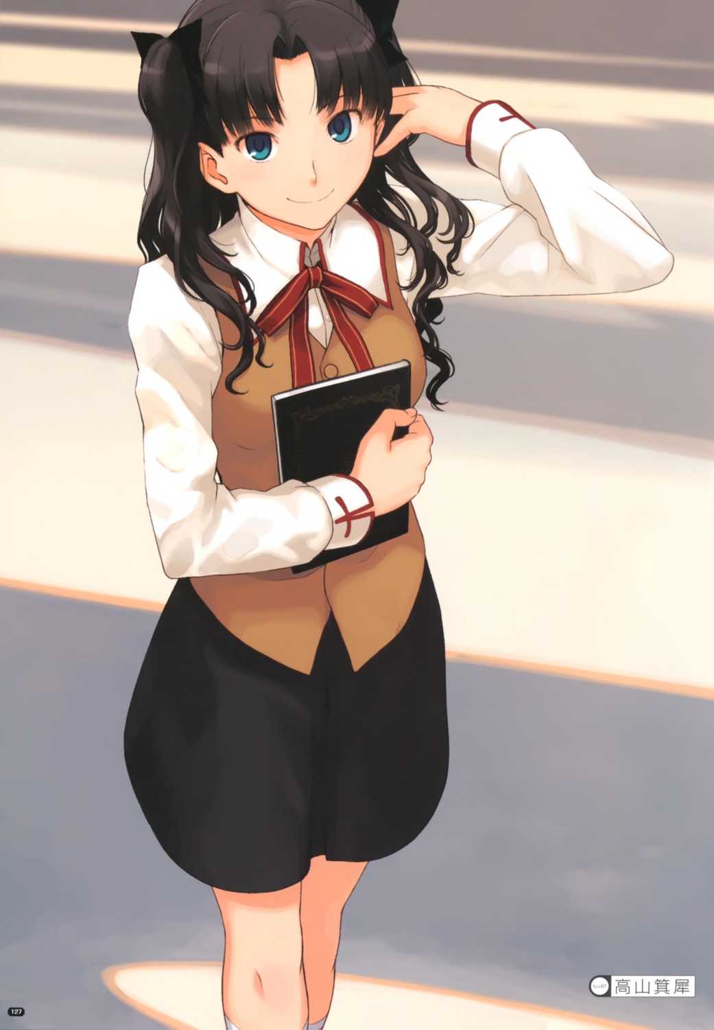 fate/stay_night, seifuku, takayama_kisai, toosaka_rin