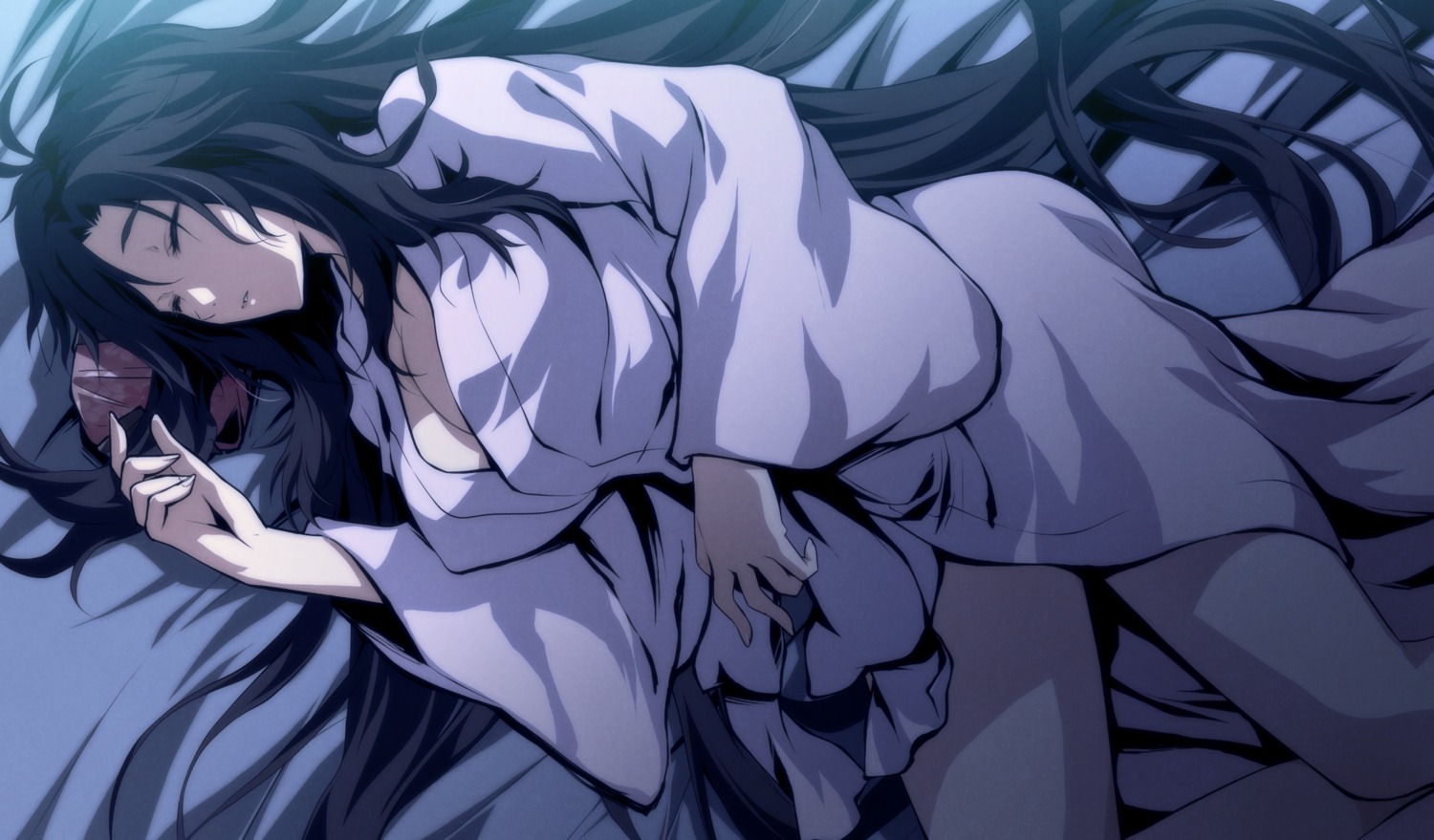 cleavage, g_yuusuke, game_cg, kajiri_kamui_kagura, robe
