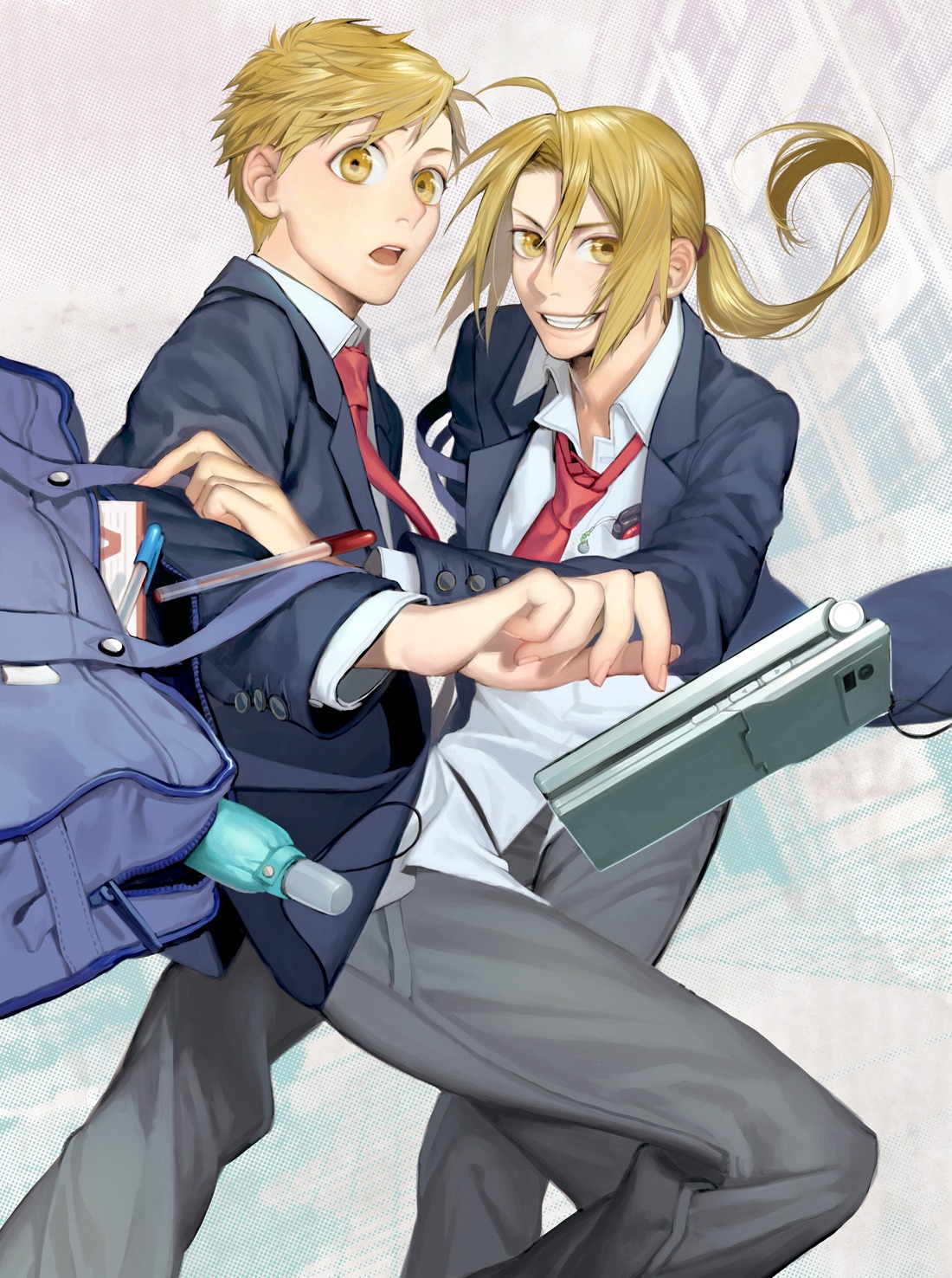 alphonse_elric, edward_elric, fullmetal_alchemist, male, noako