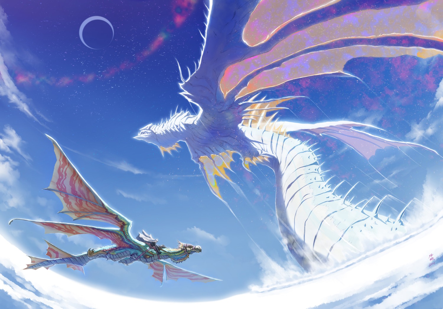 landscape, monster, wadatsumi_garland, wings
