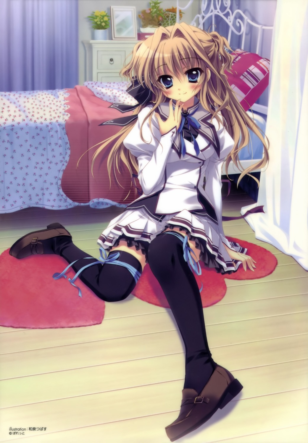 izumi_tsubasu, mashiroiro_symphony, seifuku, sena_airi, thighhighs