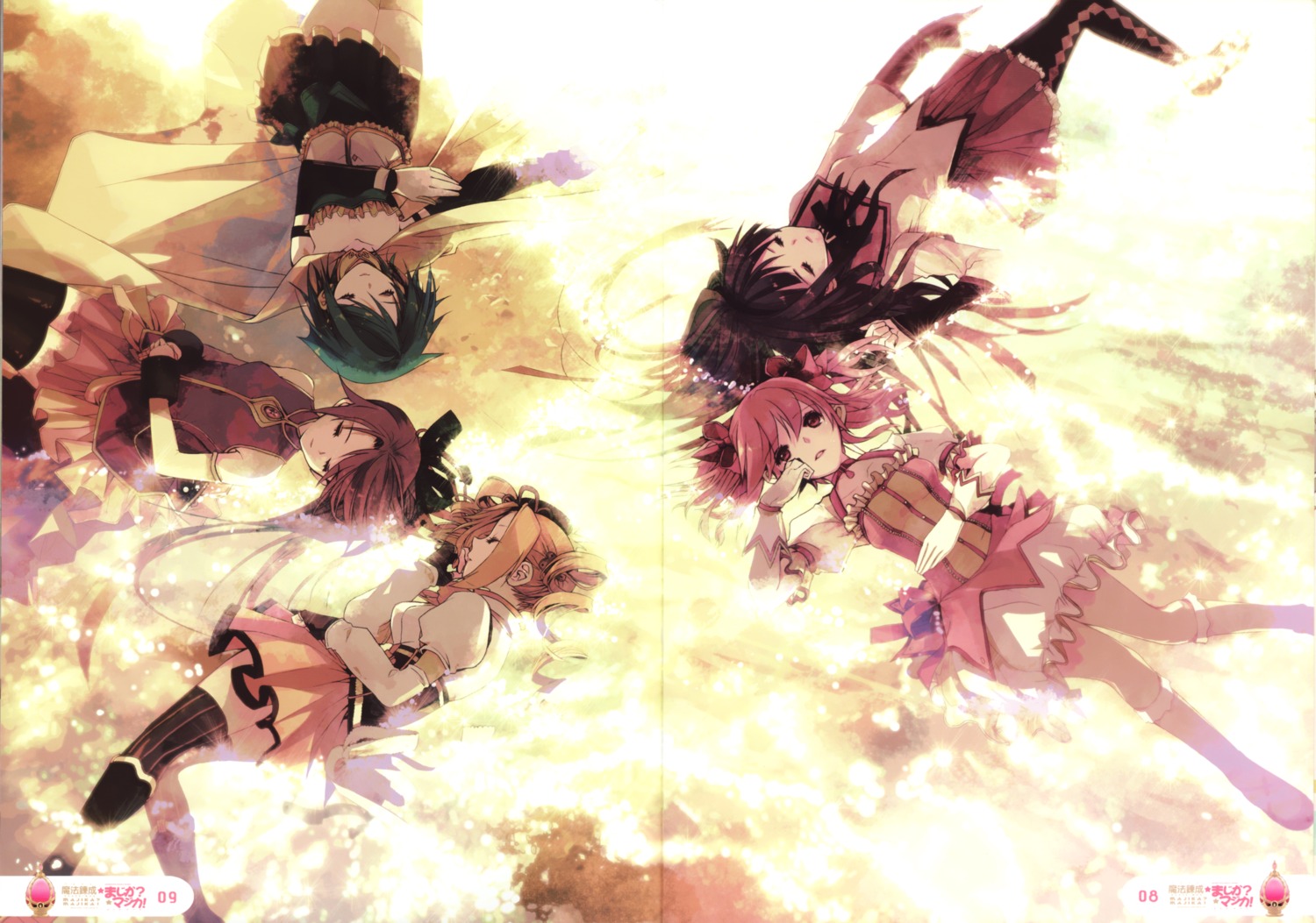 akemi_homura, chris, crease, kaname_madoka, mahou_shoujo_madoka_magica, miki_sayaka, sakura_kyouko, thighhighs, tomoe_mami