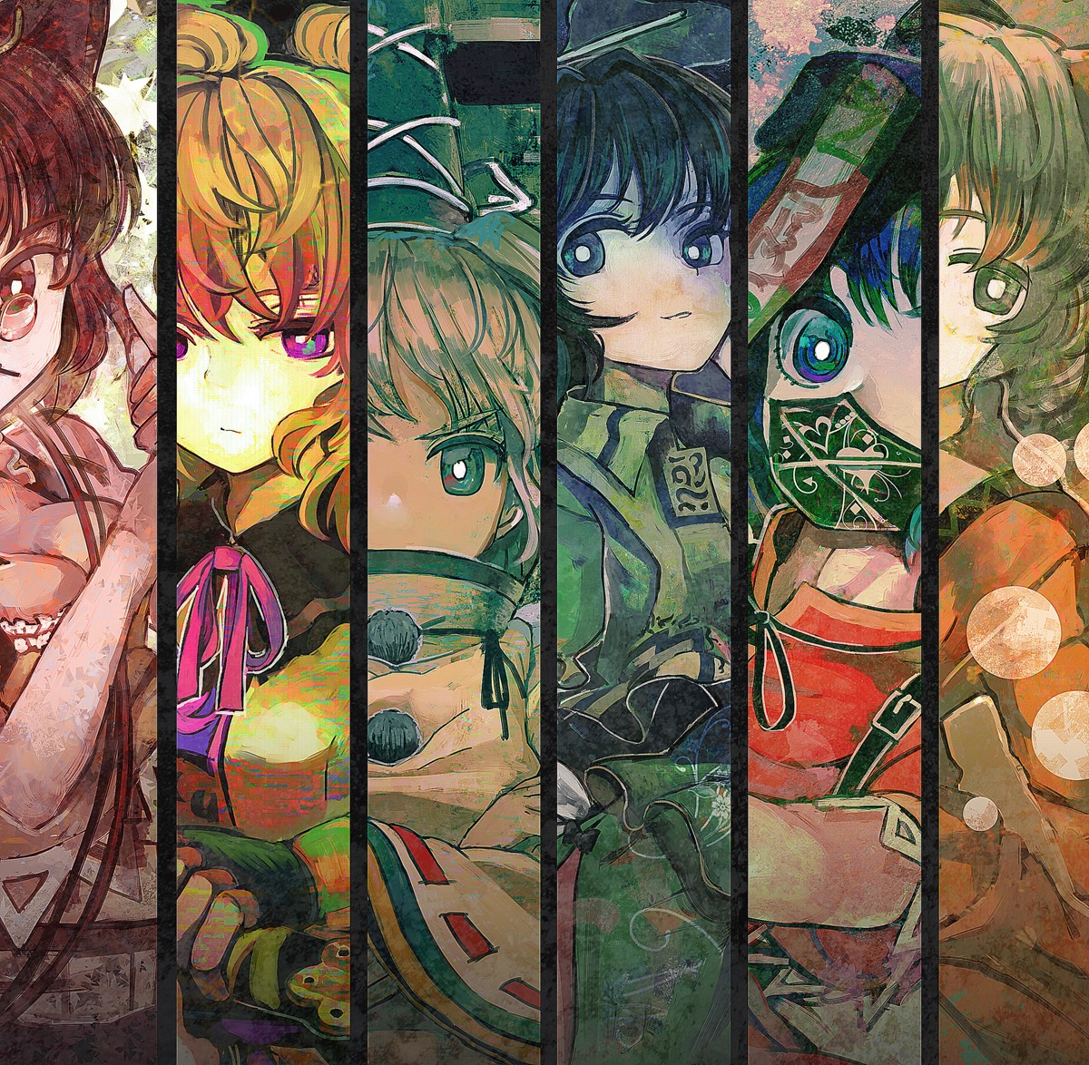 futatsuiwa_mamizou, kaku_seiga, kasodani_kyouko, miyako_yoshika, mononobe_no_futo, orga, touhou, toyosatomimi_no_miko