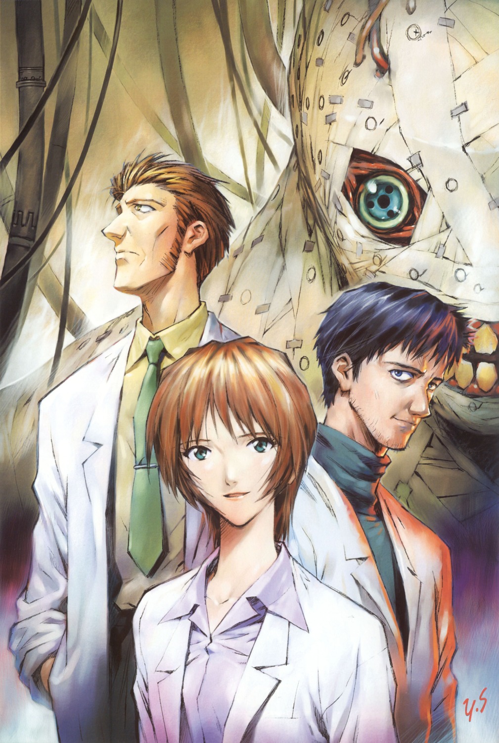fuyutsuki_kouzou, ikari_gendou, ikari_yui, neon_genesis_evangelion