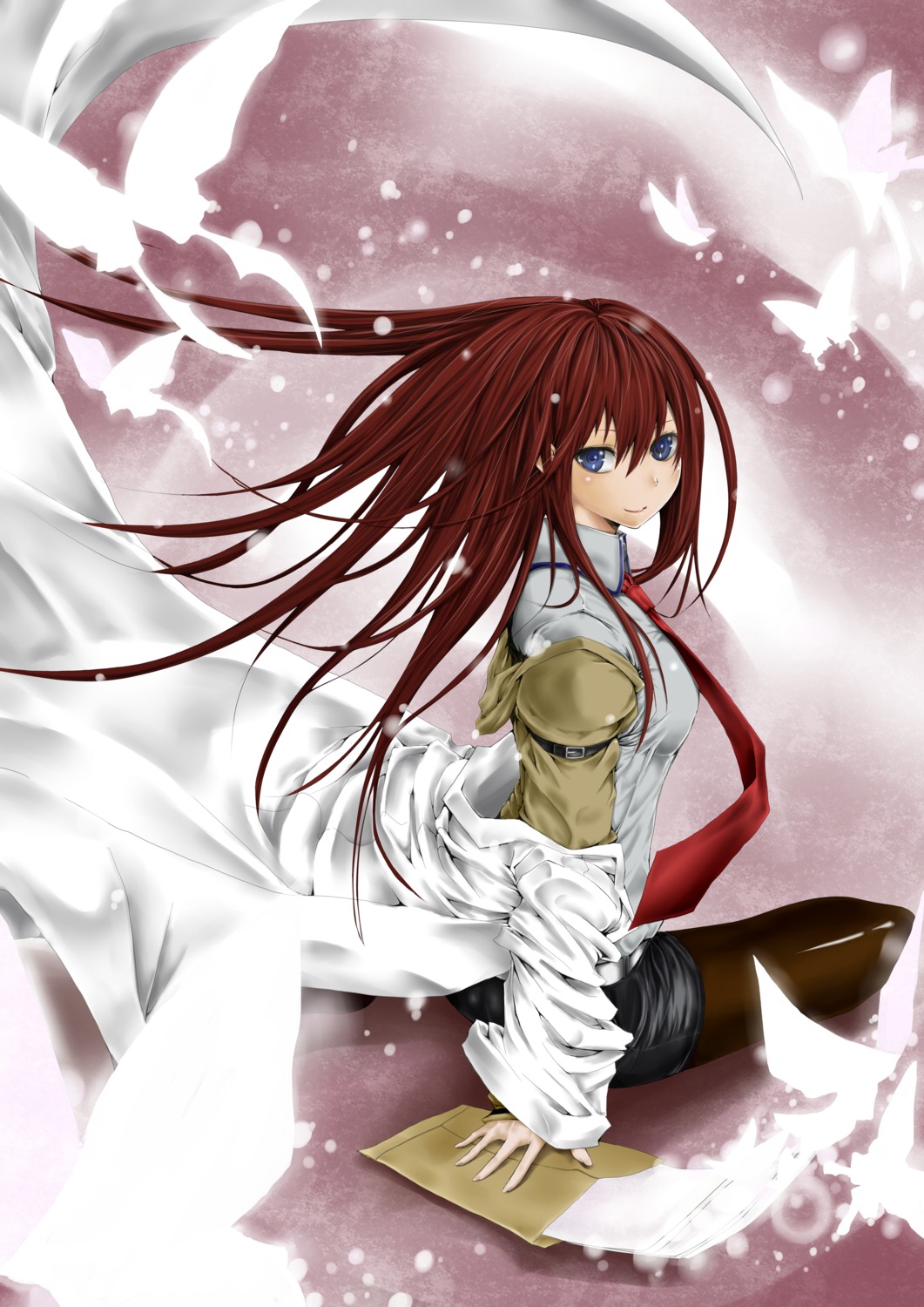 makise_kurisu, pantyhose, steins;gate, suika_(westsquash)